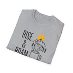 Rise and Roam Morning Mountain Mug Silhouette T-shirt