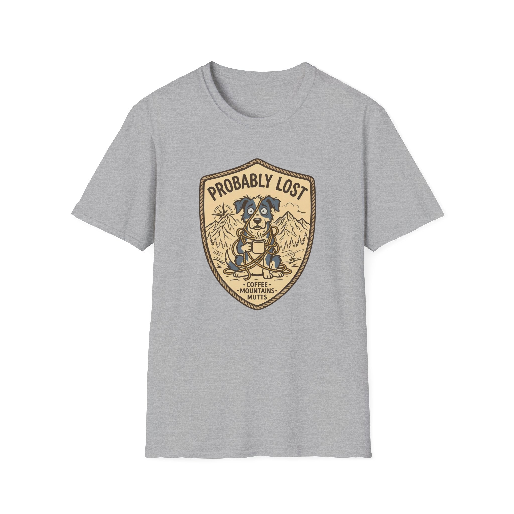 Probably Lost Coffee Dog T-Shirt