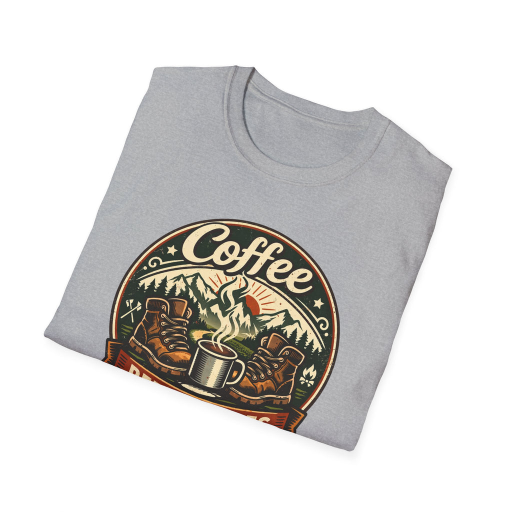 Coffee Before Miles Badge T-Shirt