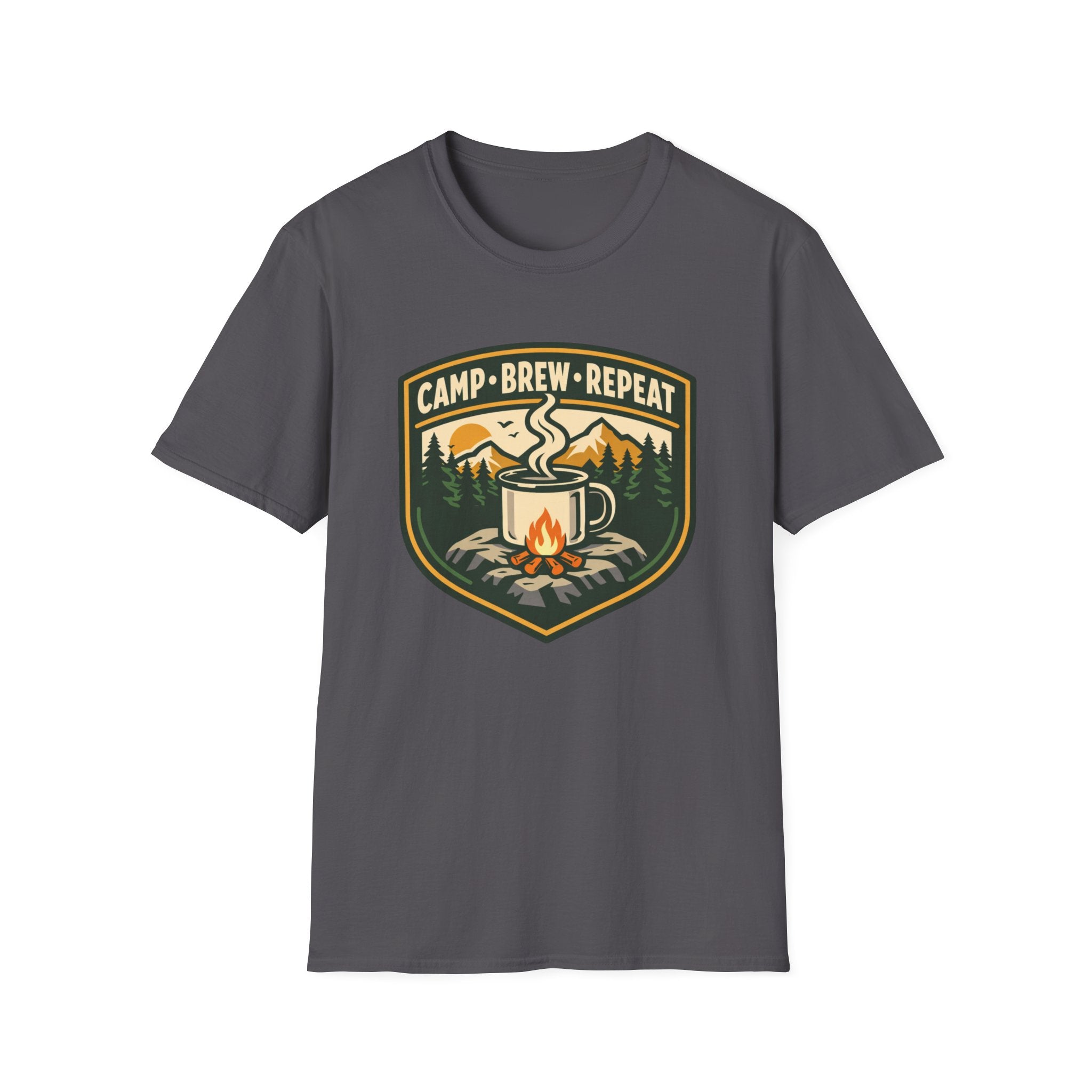 Camp . Brew . Repeat Badge T-Shirt