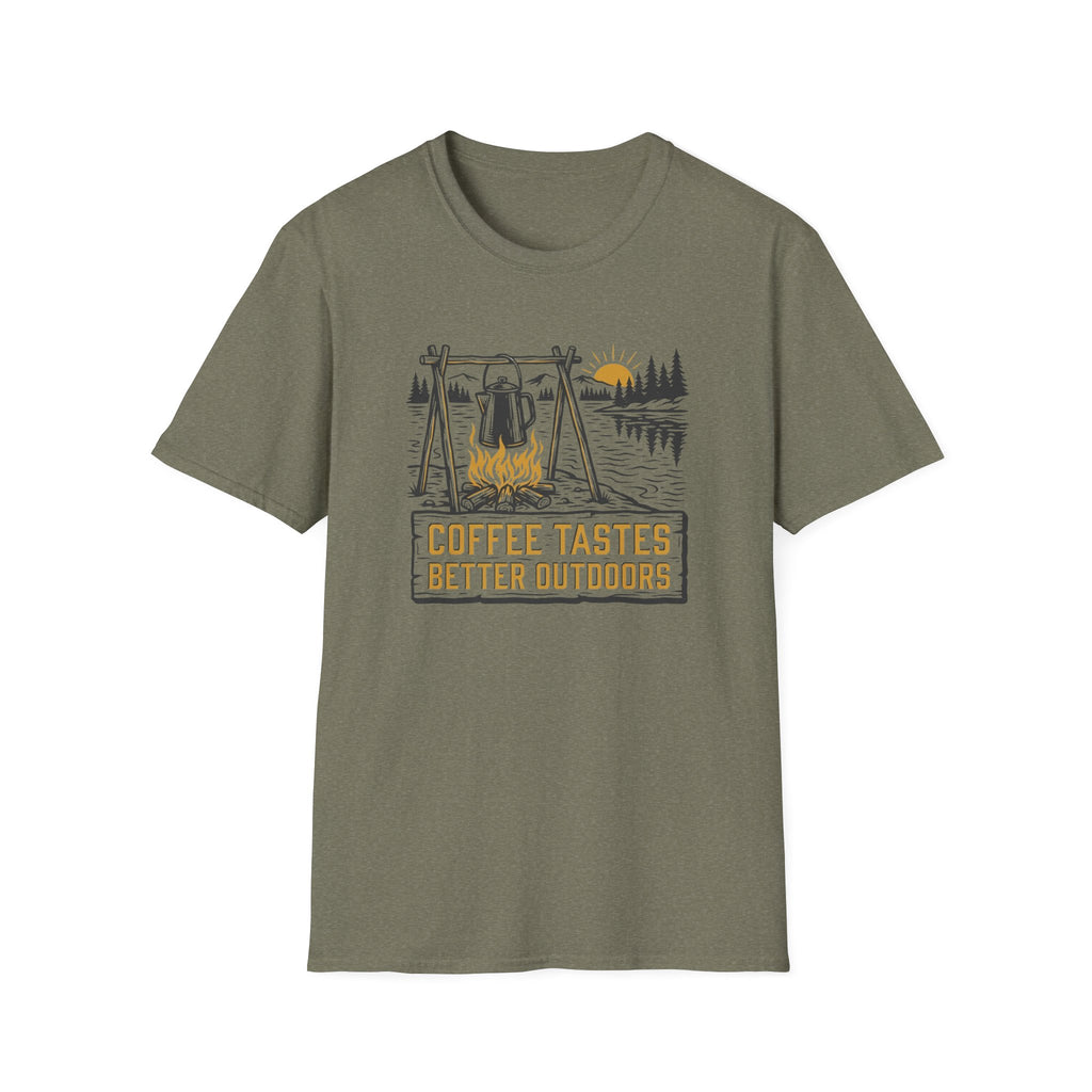 Coffee Tastes Better Outdoors T-Shirt