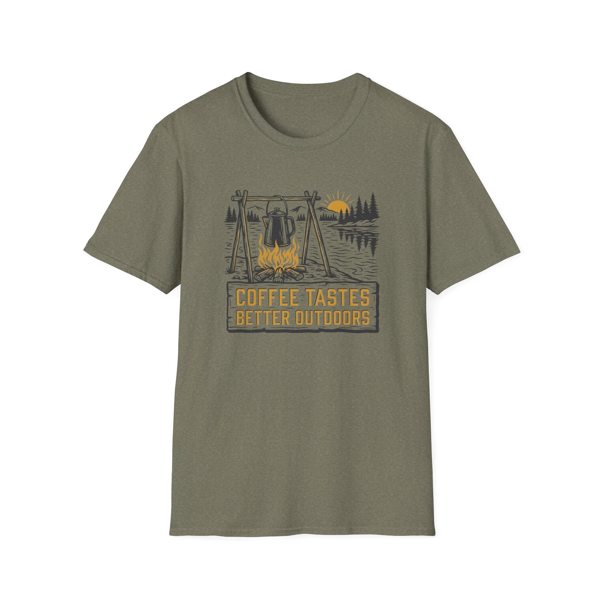 Coffee Tastes Better Outdoors T-Shirt