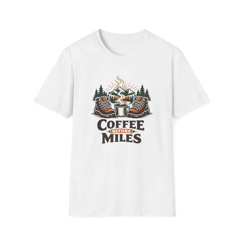 Coffee Before Miles Boots T-Shirt