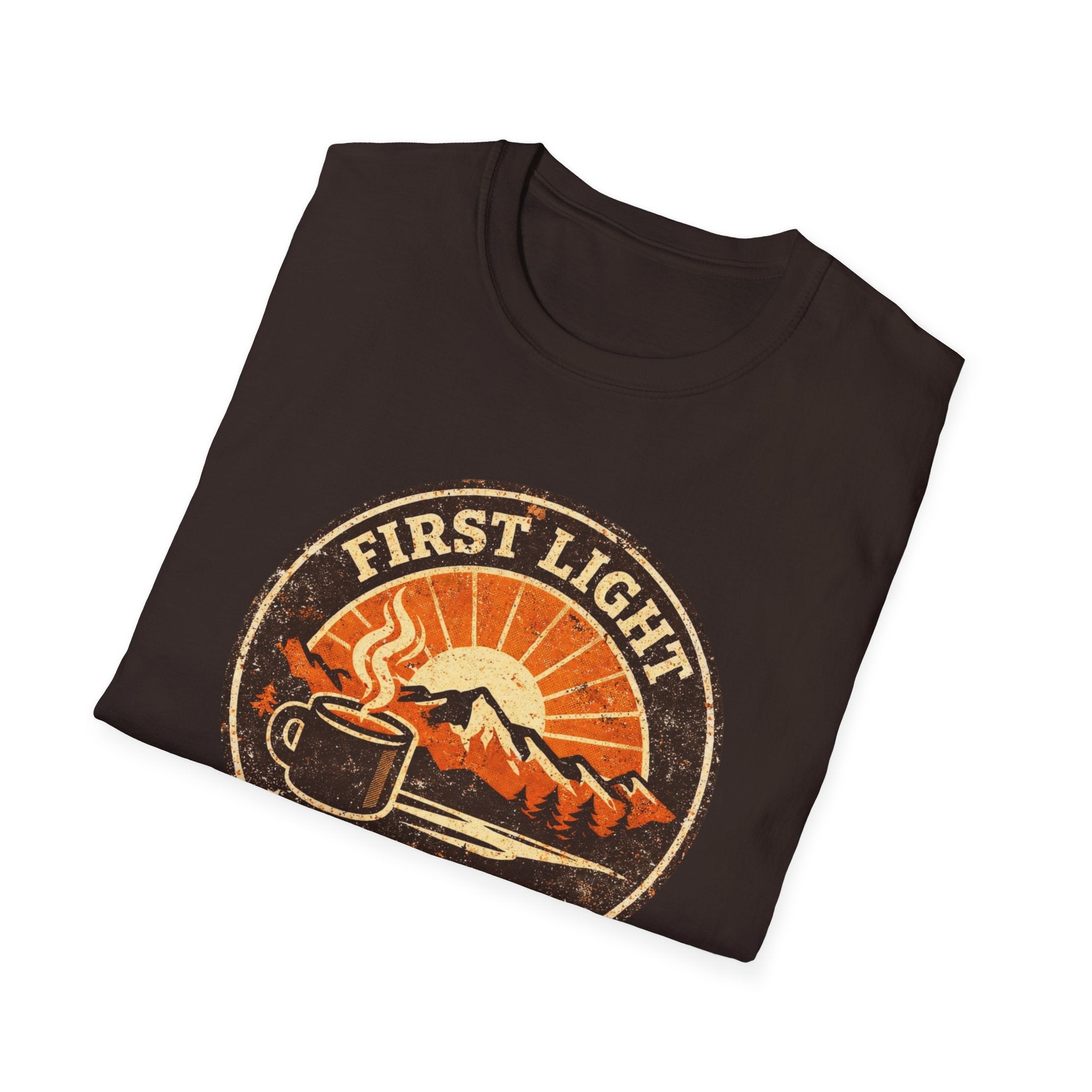 First Light & Flat Whites Distressed T-Shirt