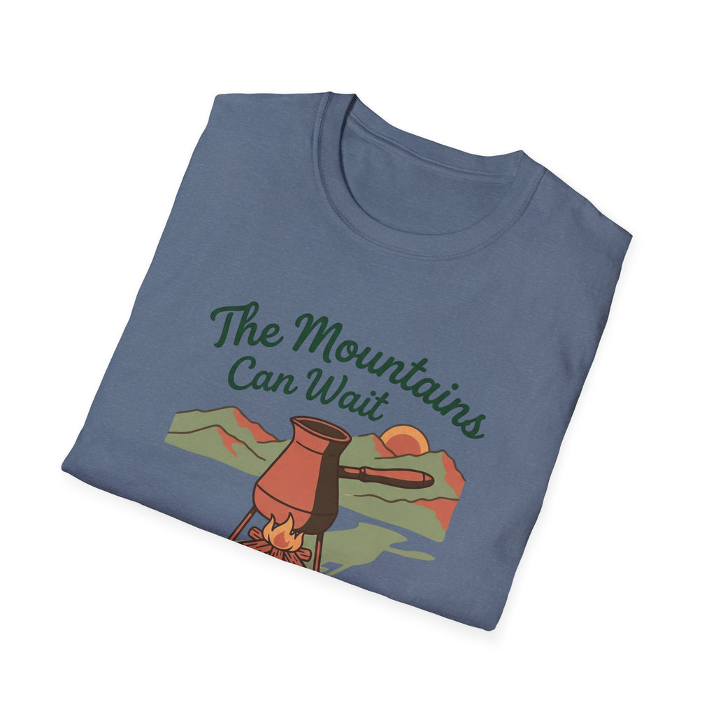 The Mountains Can Wait Campfire Coffee Pot T-shirt