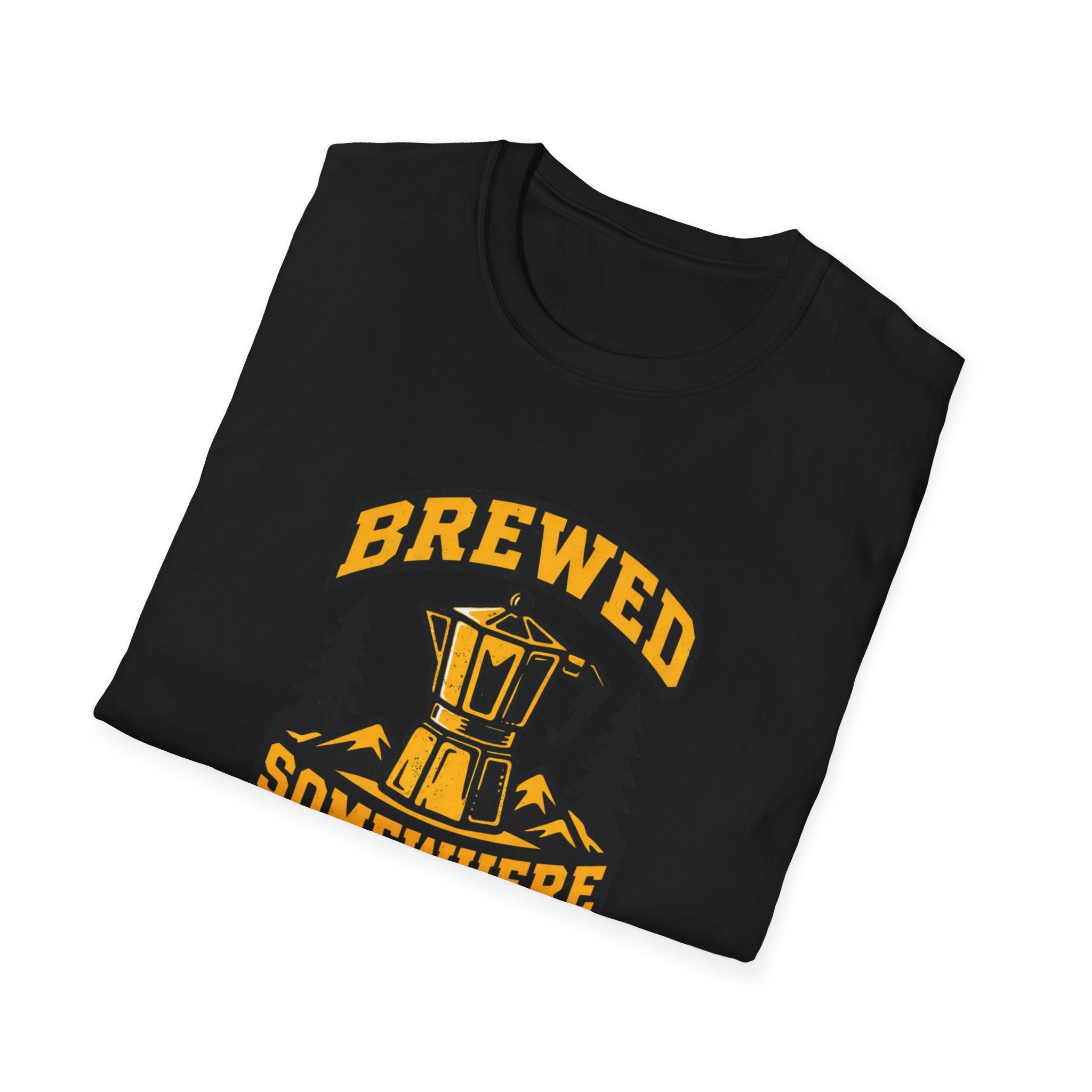 Brewed Somewhere Beautiful Coffee Pot T-Shirt