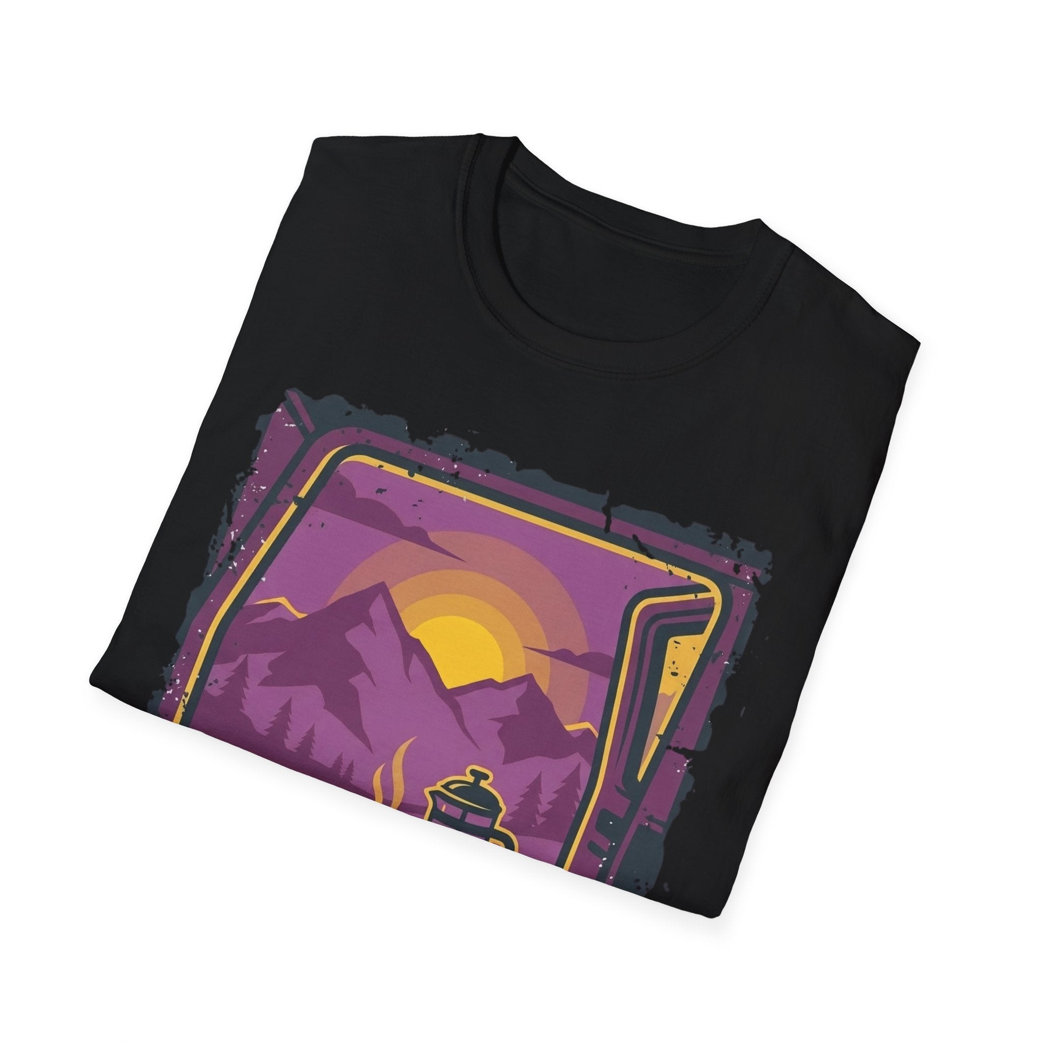 Purple Sunset Van Life Coffee French Press T-shirt