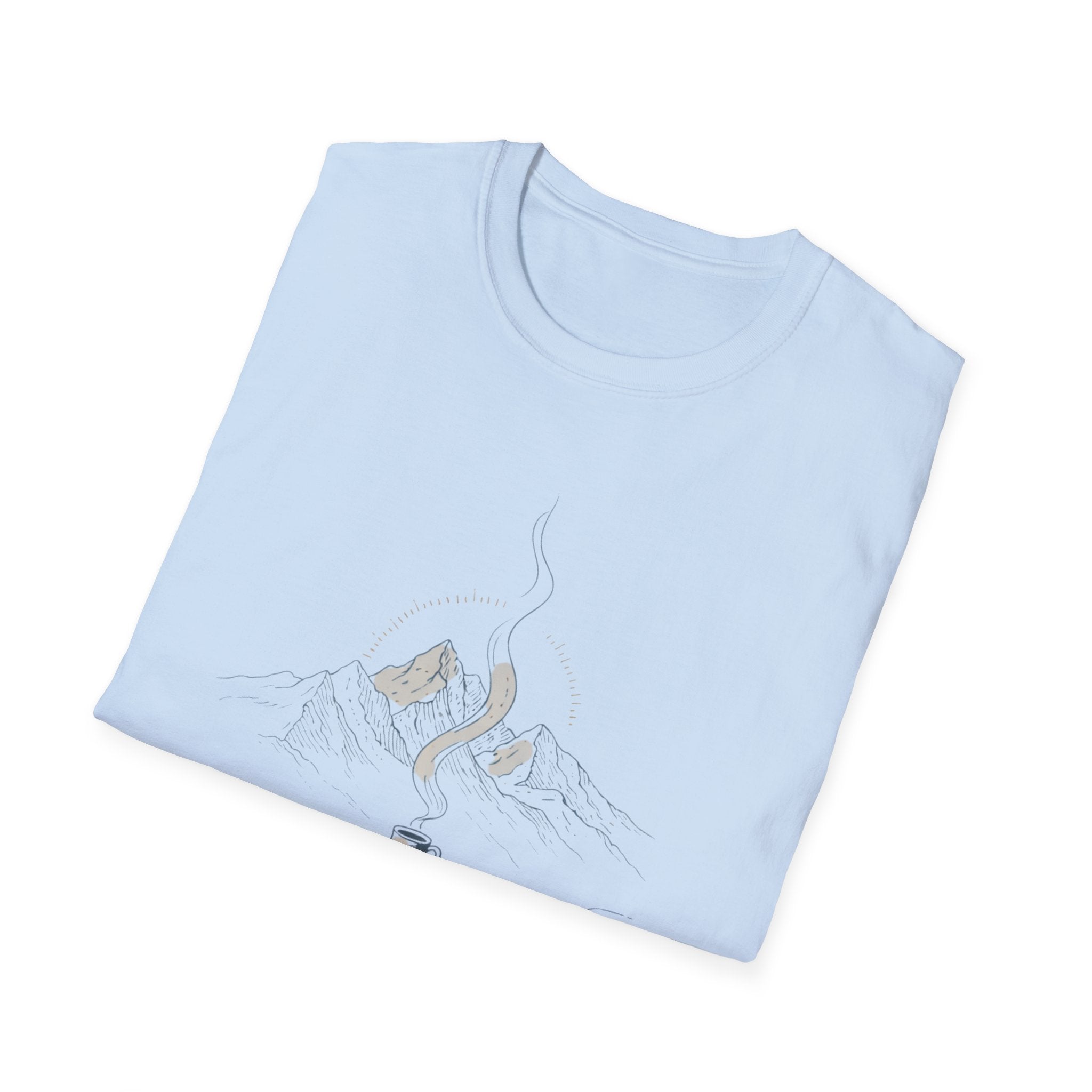 Brewed Somewhere Beautiful Mountains T-Shirt