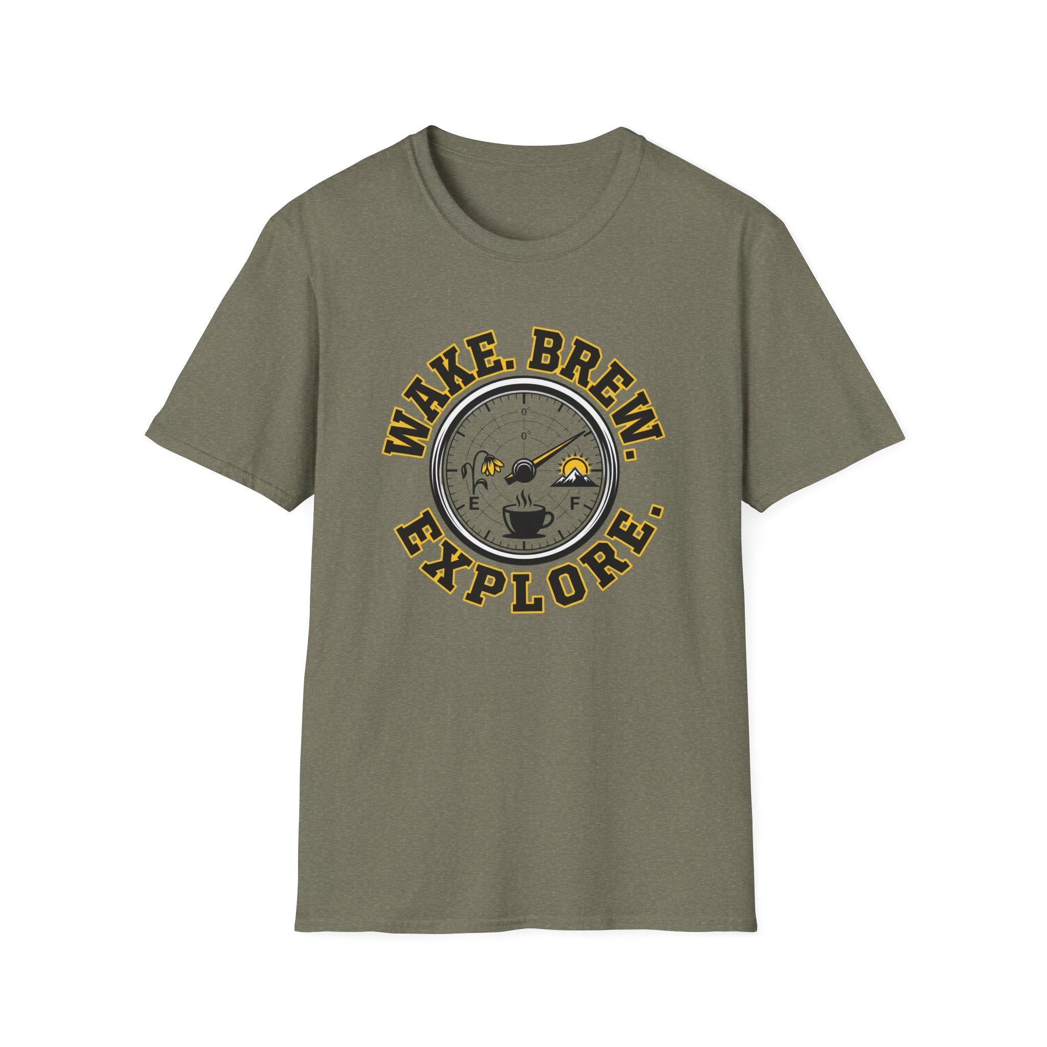 Wake Brew Explore Fuel Design T-Shirt