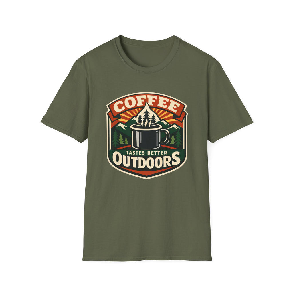 Coffee Tastes Better Outdoors T-Shirt