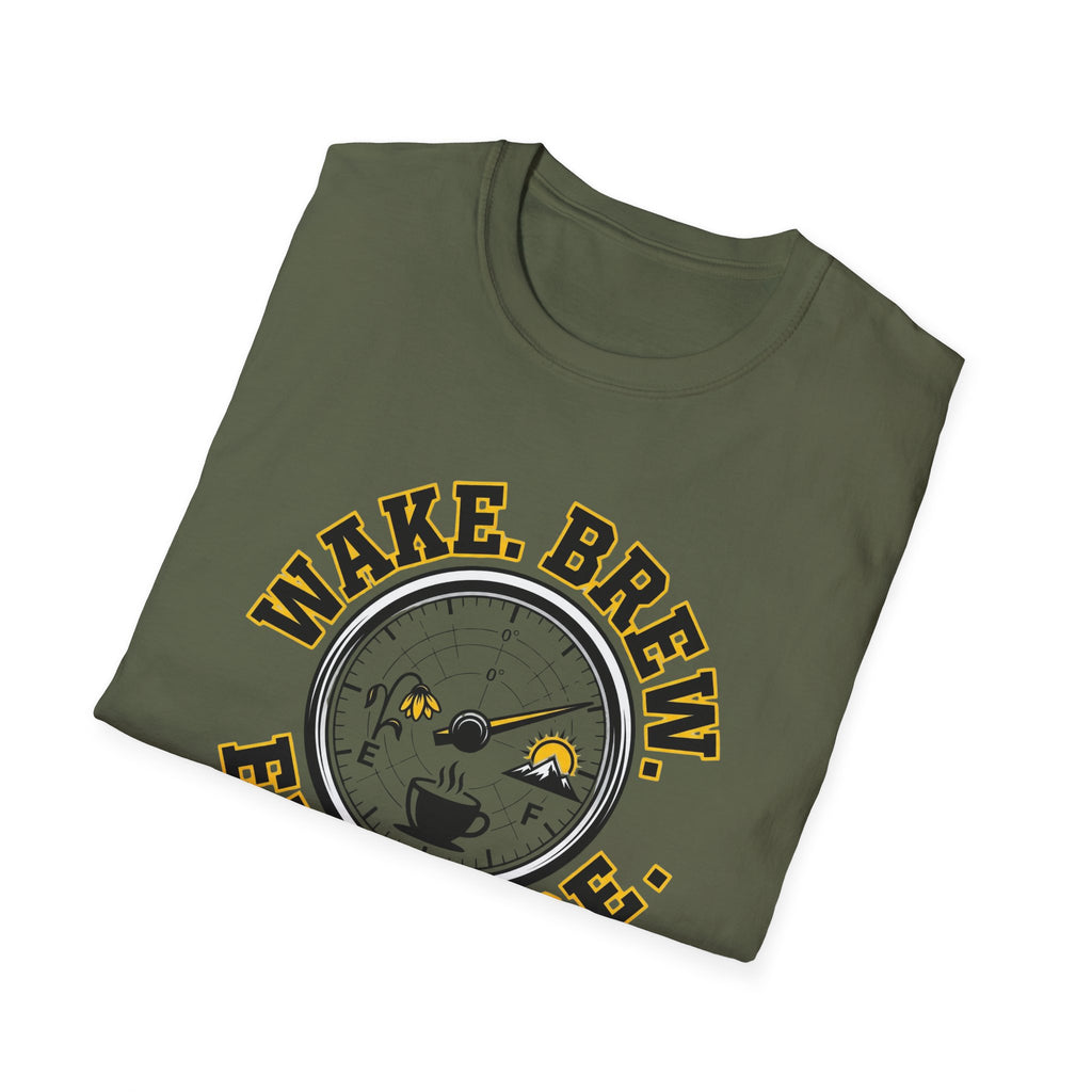 Wake Brew Explore Fuel Design T-Shirt