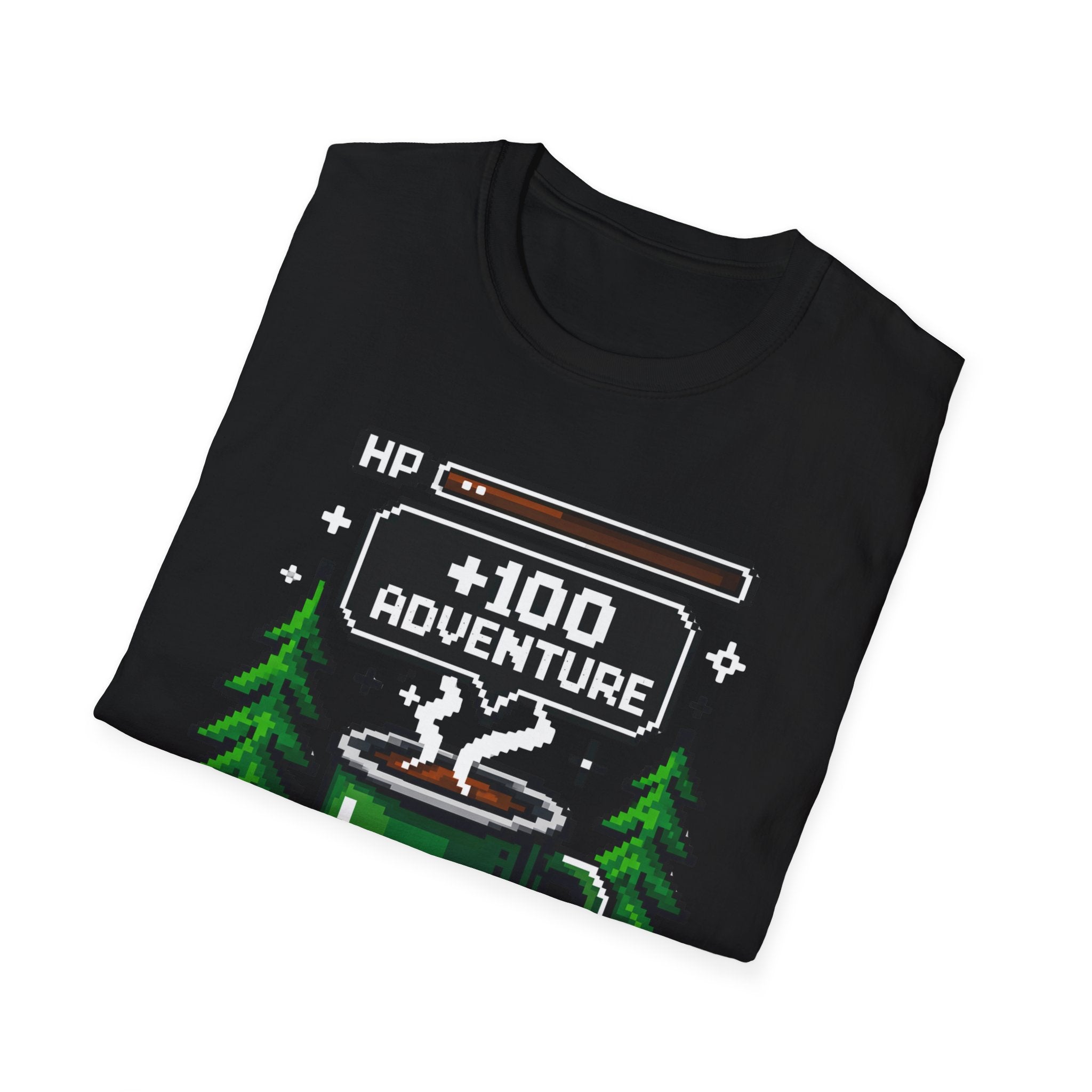 +100 Adventure Pixel Art Retro Gamer Camp Mug T-shirt
