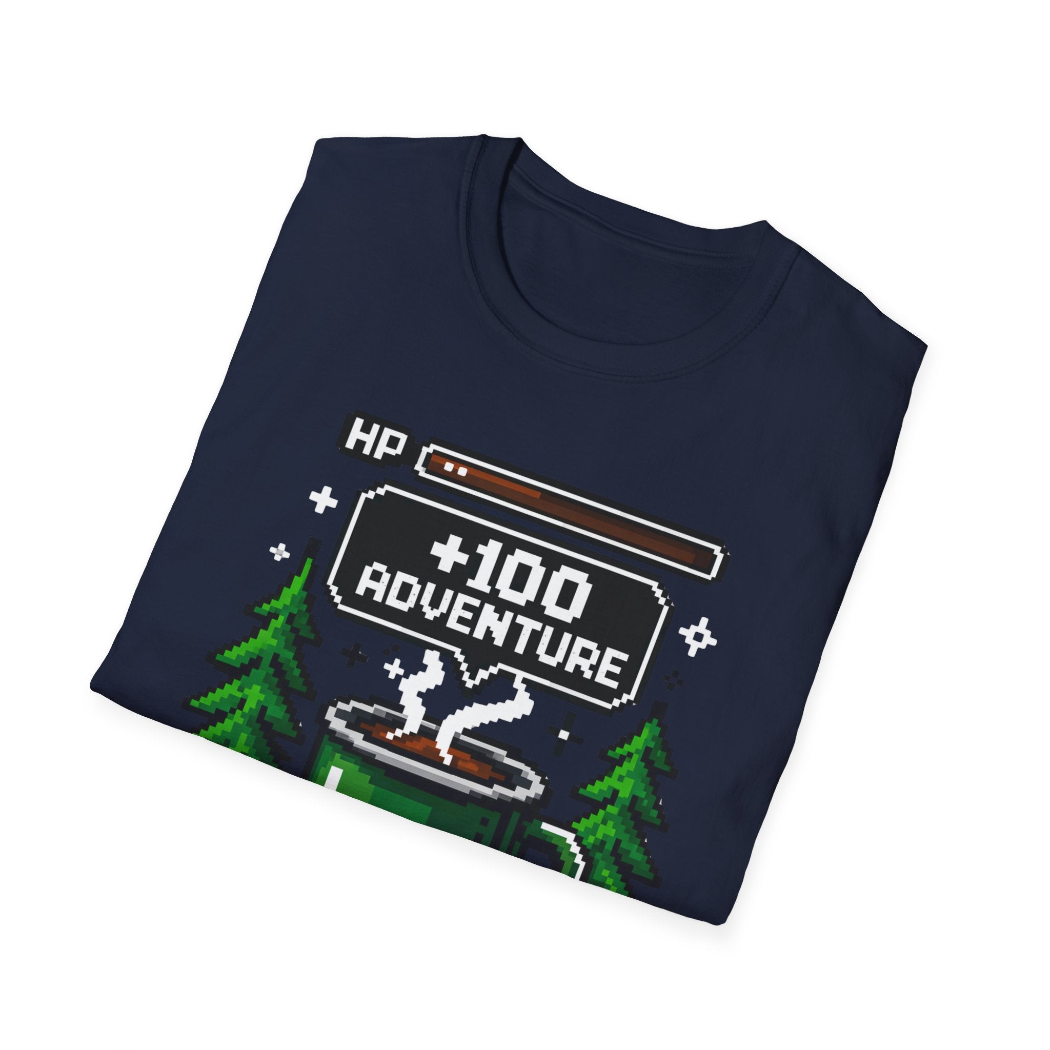 +100 Adventure Pixel Art Retro Gamer Camp Mug T-shirt