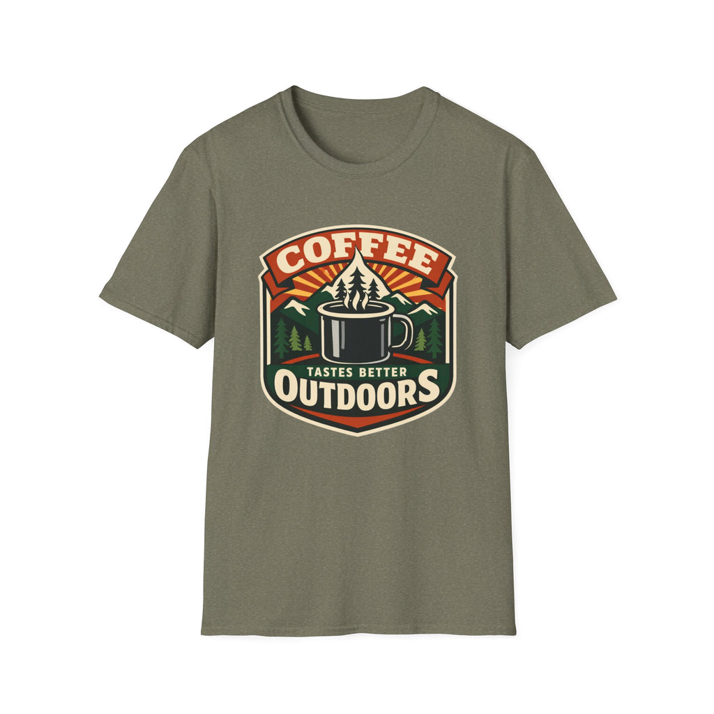 Coffee Tastes Better Outdoors T-Shirt