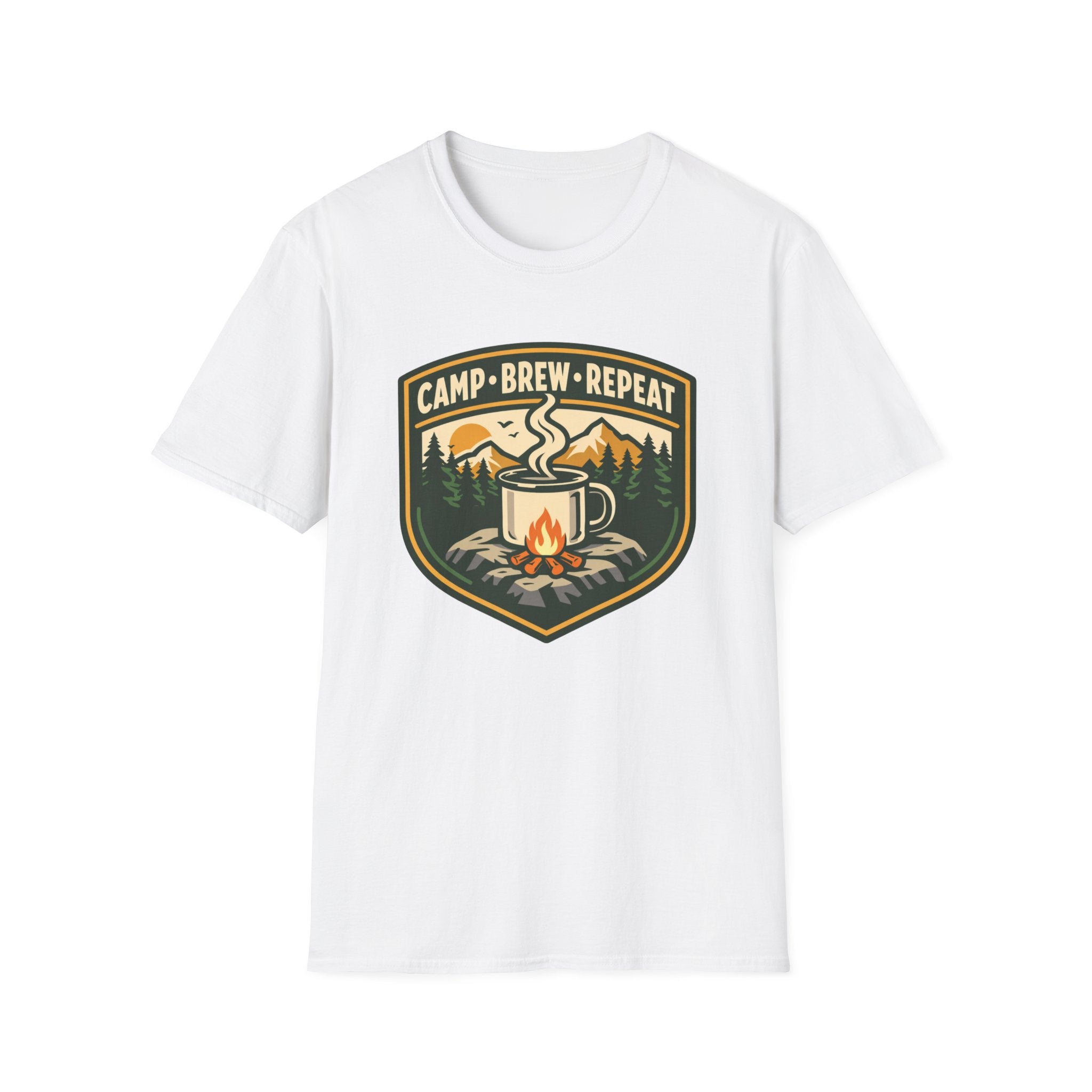 Camp . Brew . Repeat Badge T-Shirt