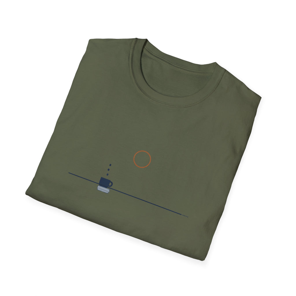Coffee Morning Sunrise Minimalist T-Shirt