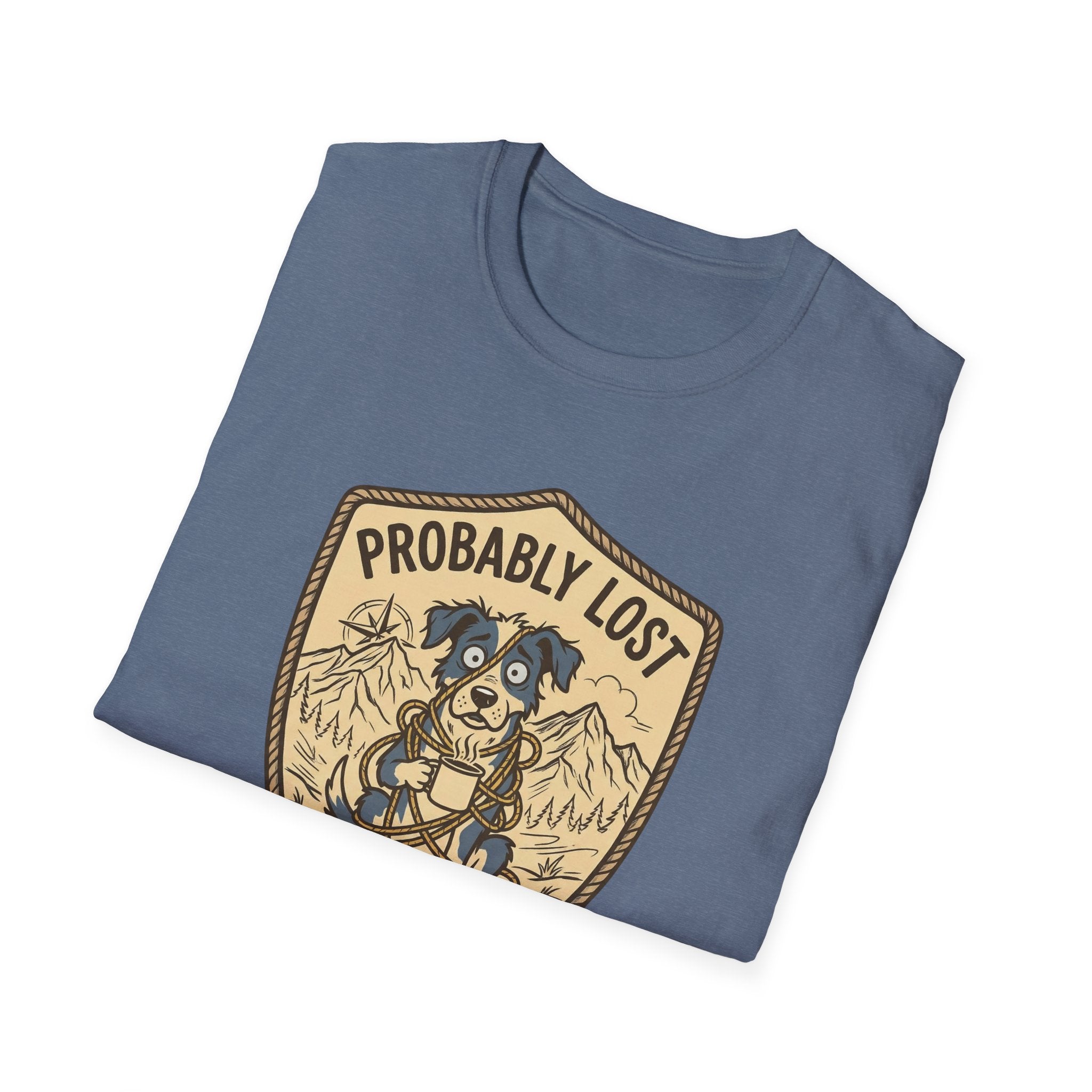 Probably Lost Coffee Dog T-Shirt