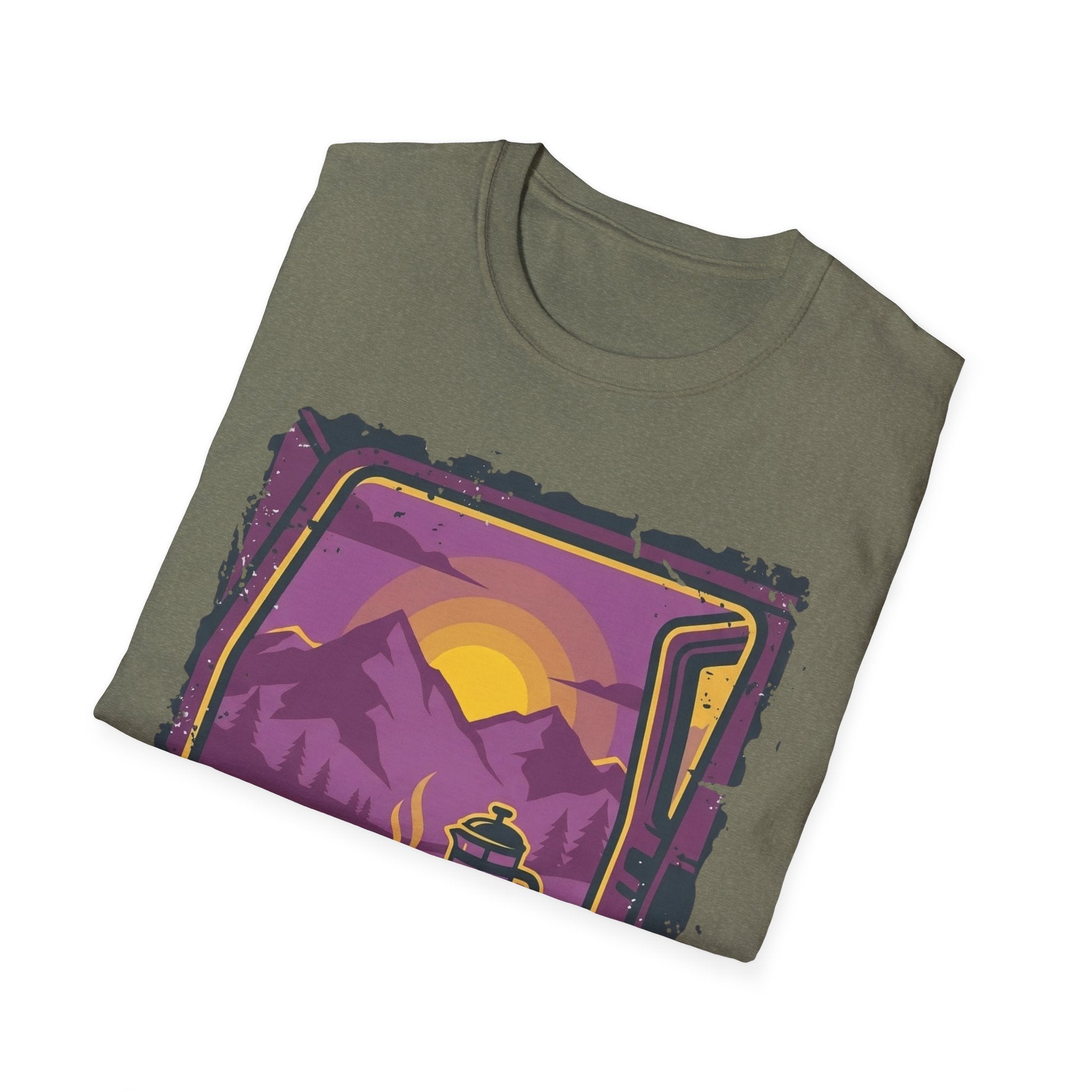 Purple Sunset Van Life Coffee French Press T-shirt