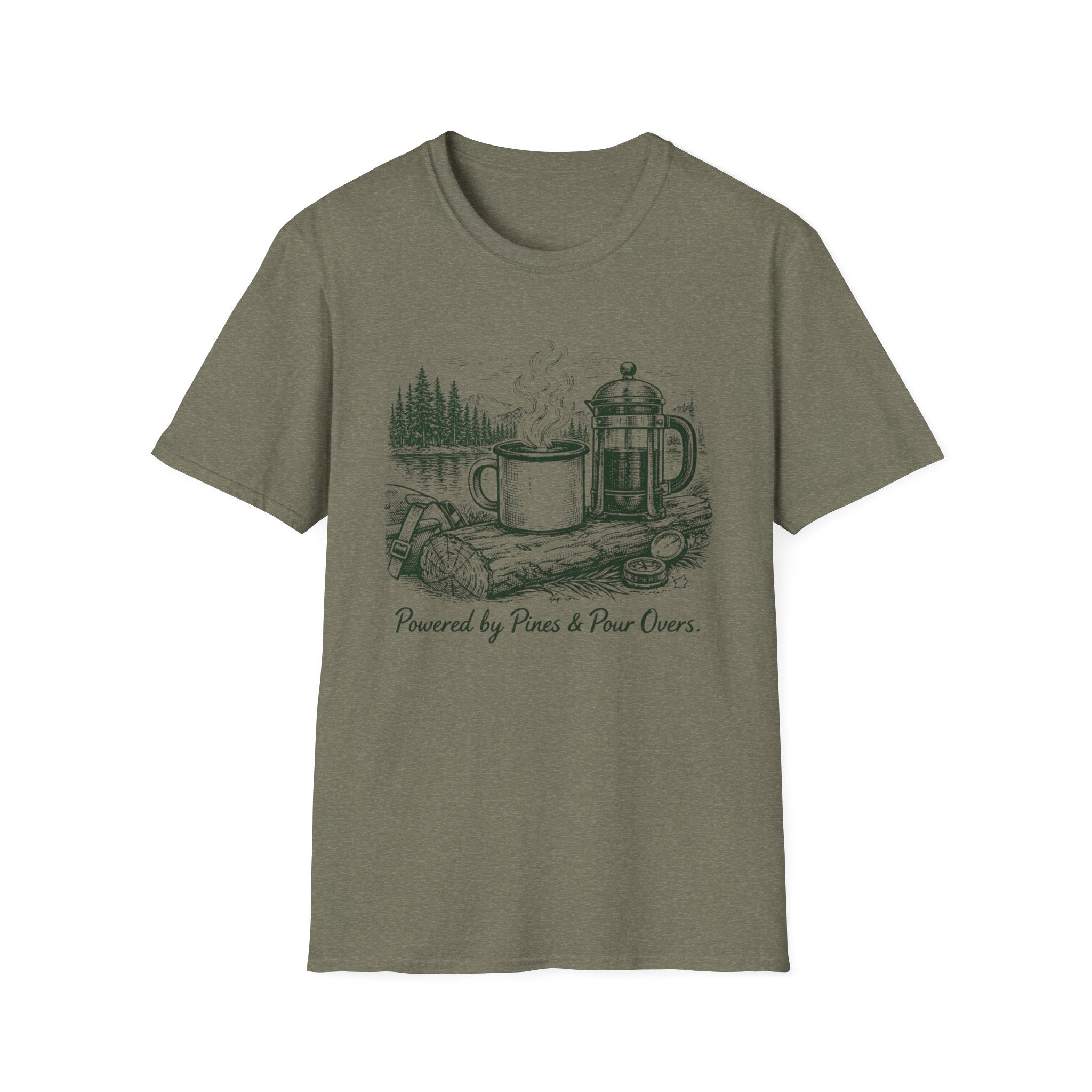 Powered By Pines & Pour Overs T-Shirt