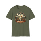 Coffee Before Miles Badge T-Shirt