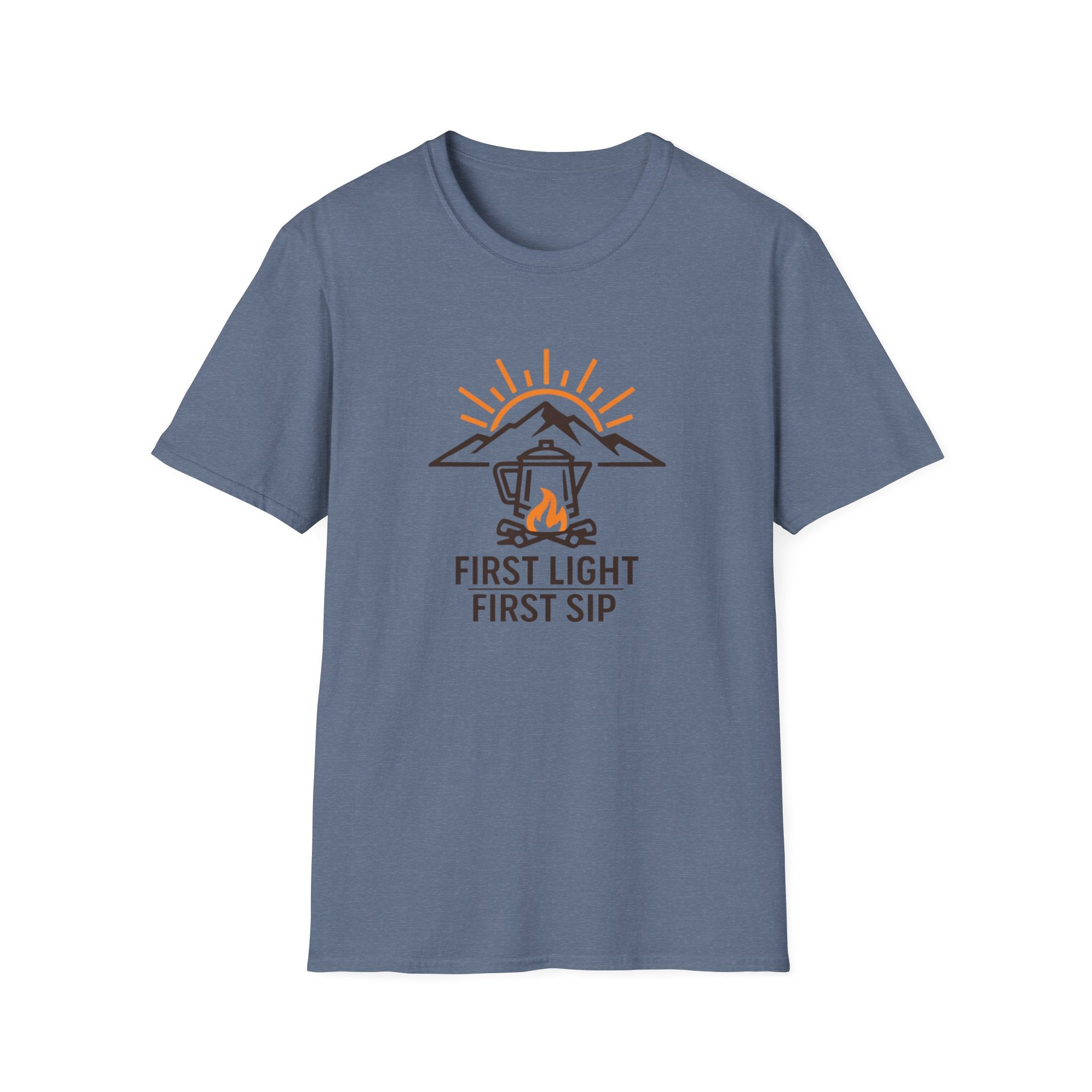 First Light, First Sip Illustration T-Shirt