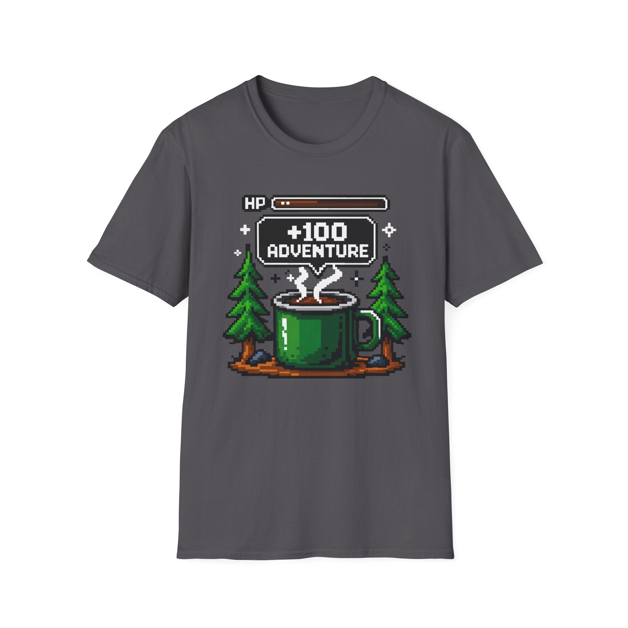+100 Adventure Pixel Art Retro Gamer Camp Mug T-shirt