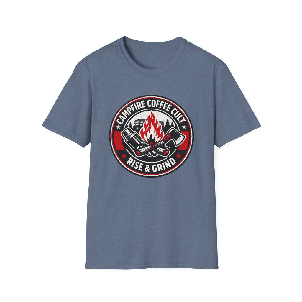 Campfire Coffee Cult Rise & Grind Emblem T-Shirt