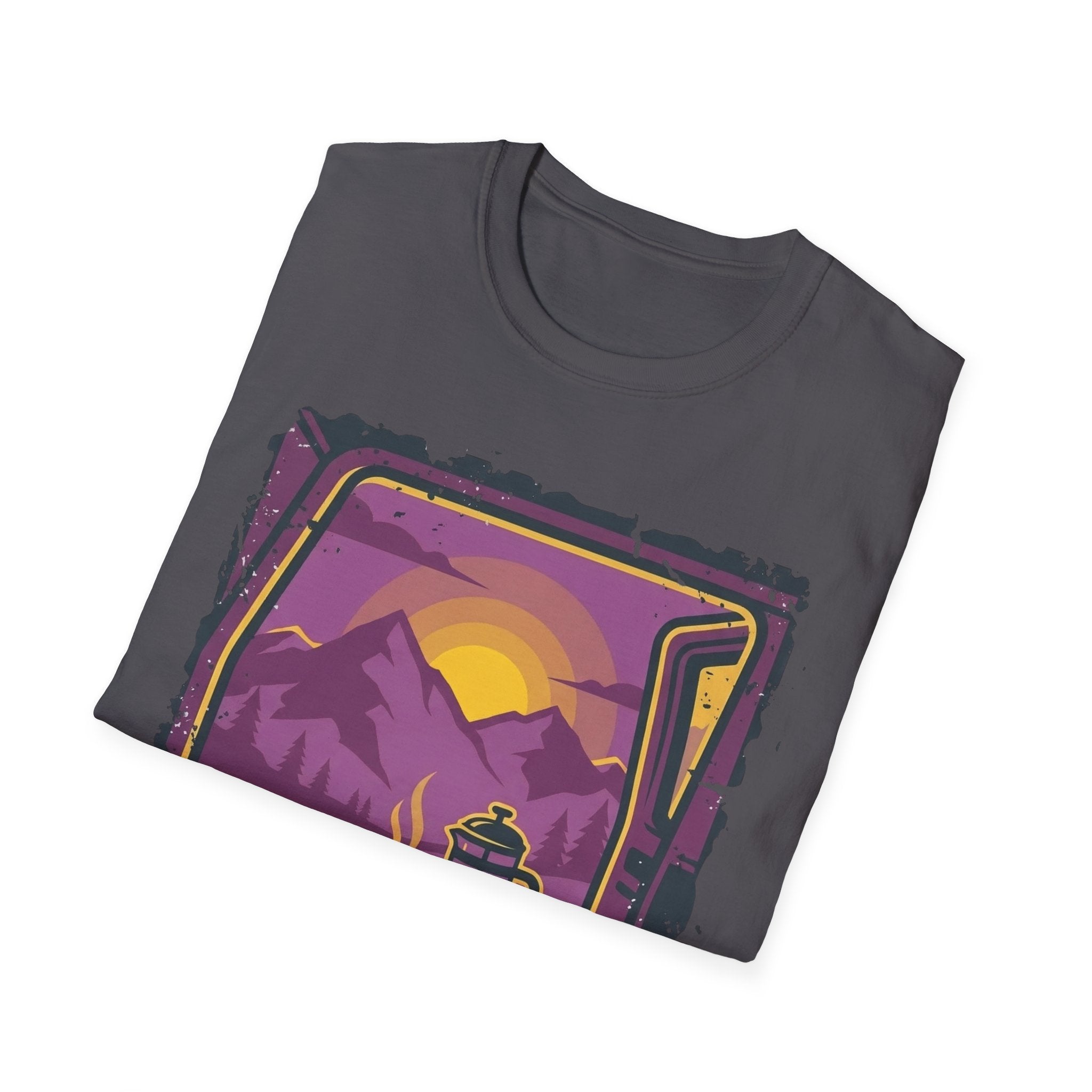 Purple Sunset Van Life Coffee French Press T-shirt