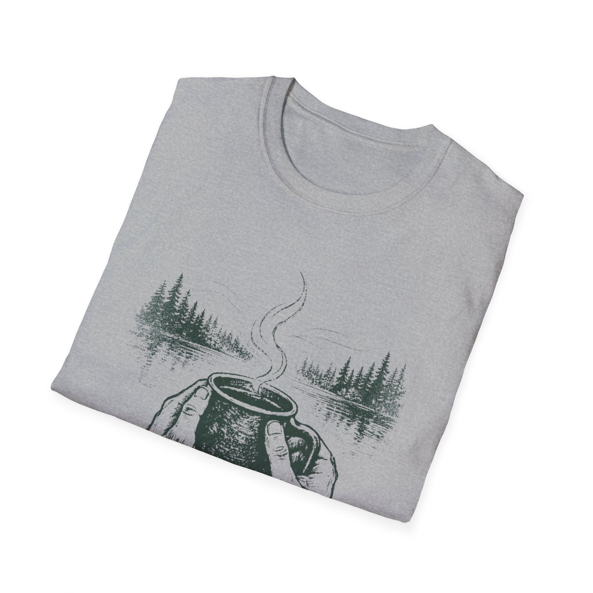 Brewed Somewhere Beautiful Field Guide Design T-Shirt