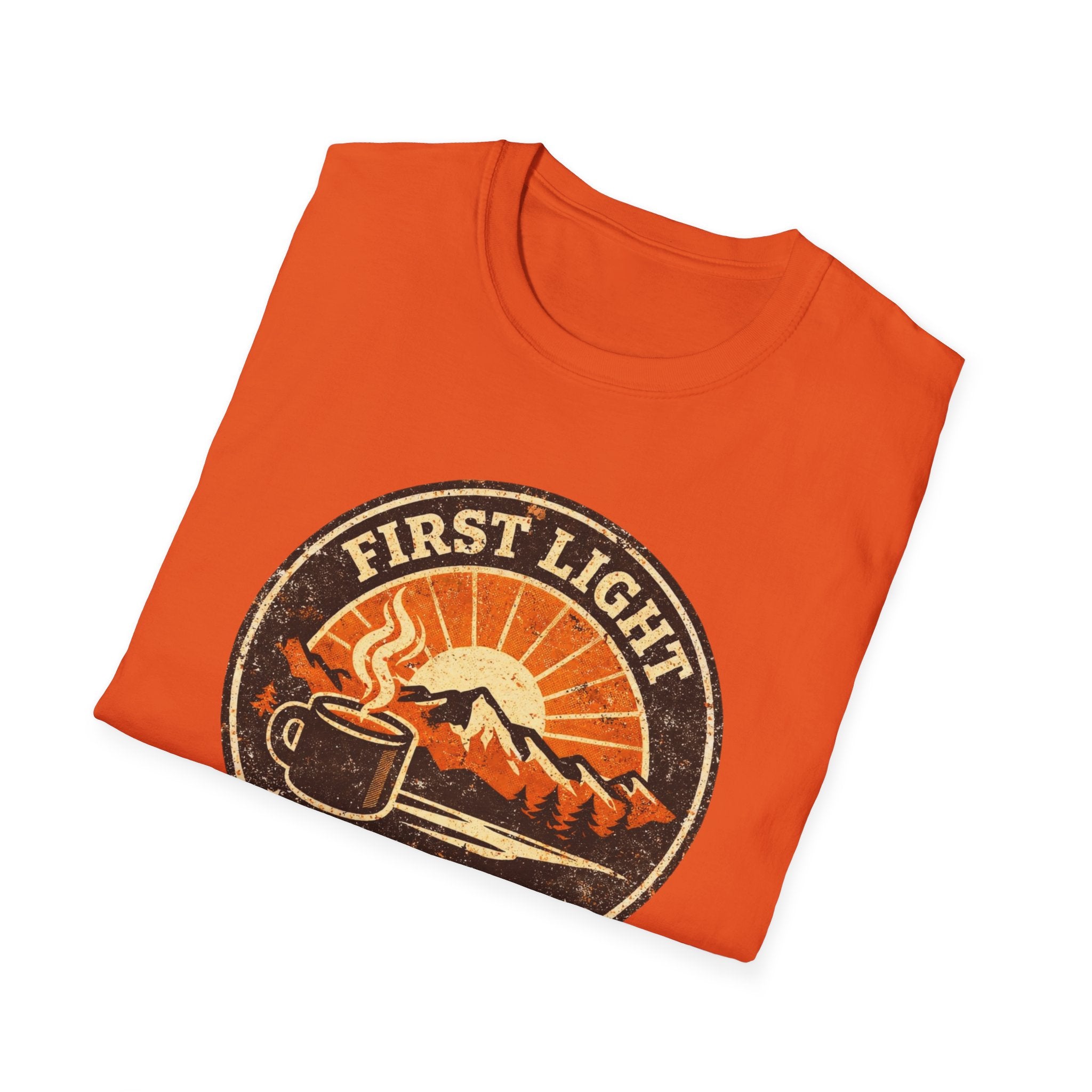 First Light & Flat Whites Distressed T-Shirt