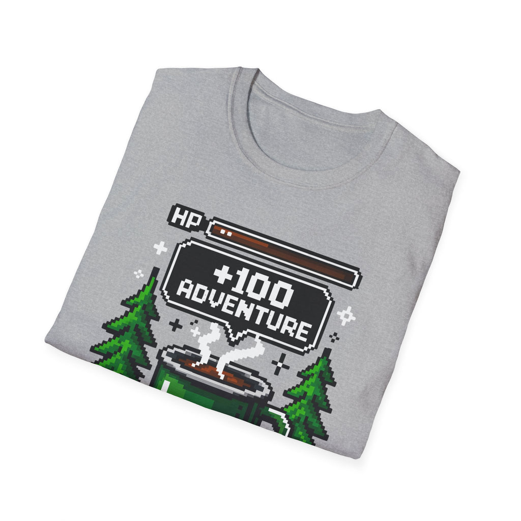 +100 Adventure Pixel Art Retro Gamer Camp Mug T-shirt