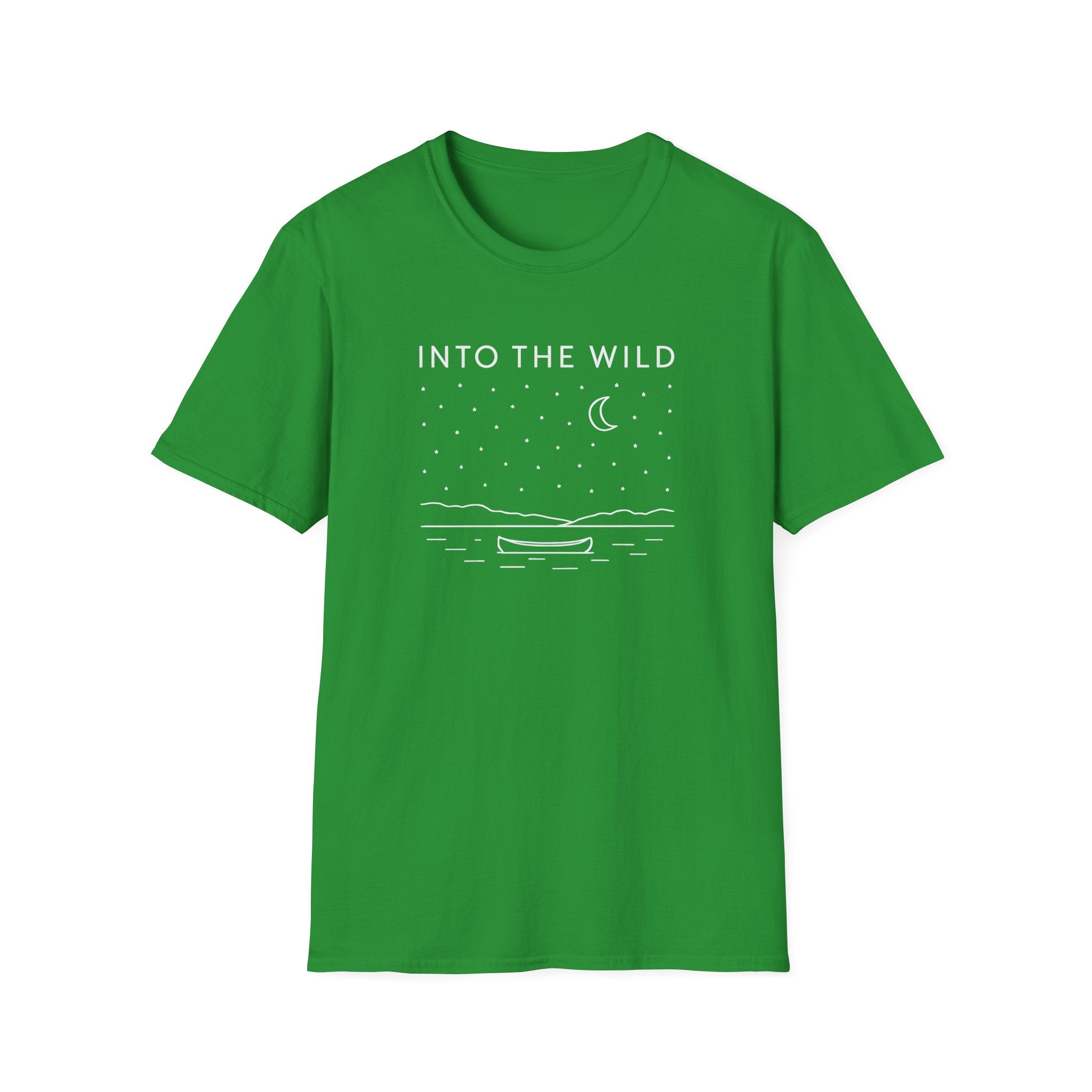 Into The Wild Moonlit Night Boat T-Shirt