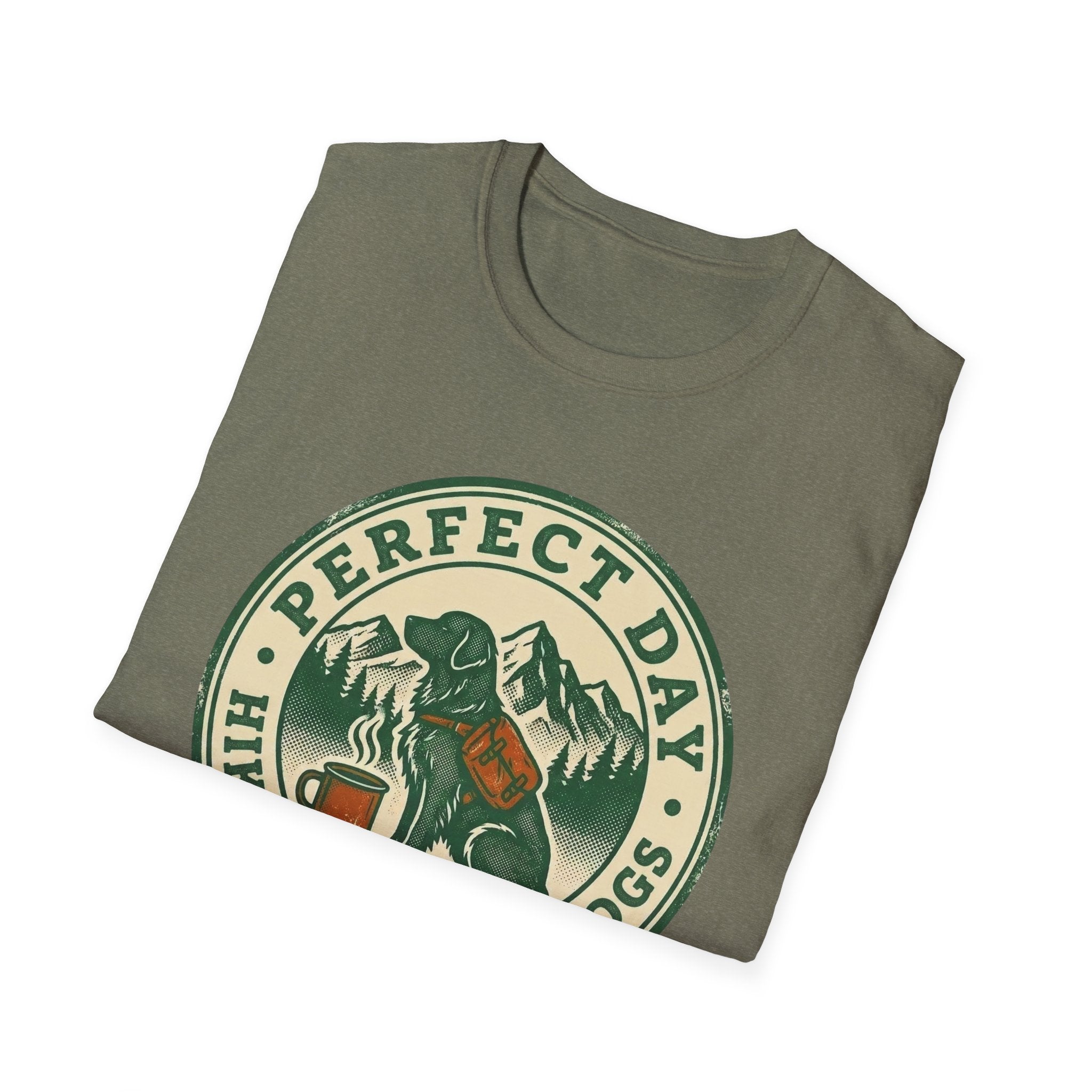 Perfect Day - Hiking Coffee Dogs T-Shirt