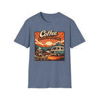 Coffee Before Adventure T-Shirt | Camper Van, Sunrise Camping Graphic