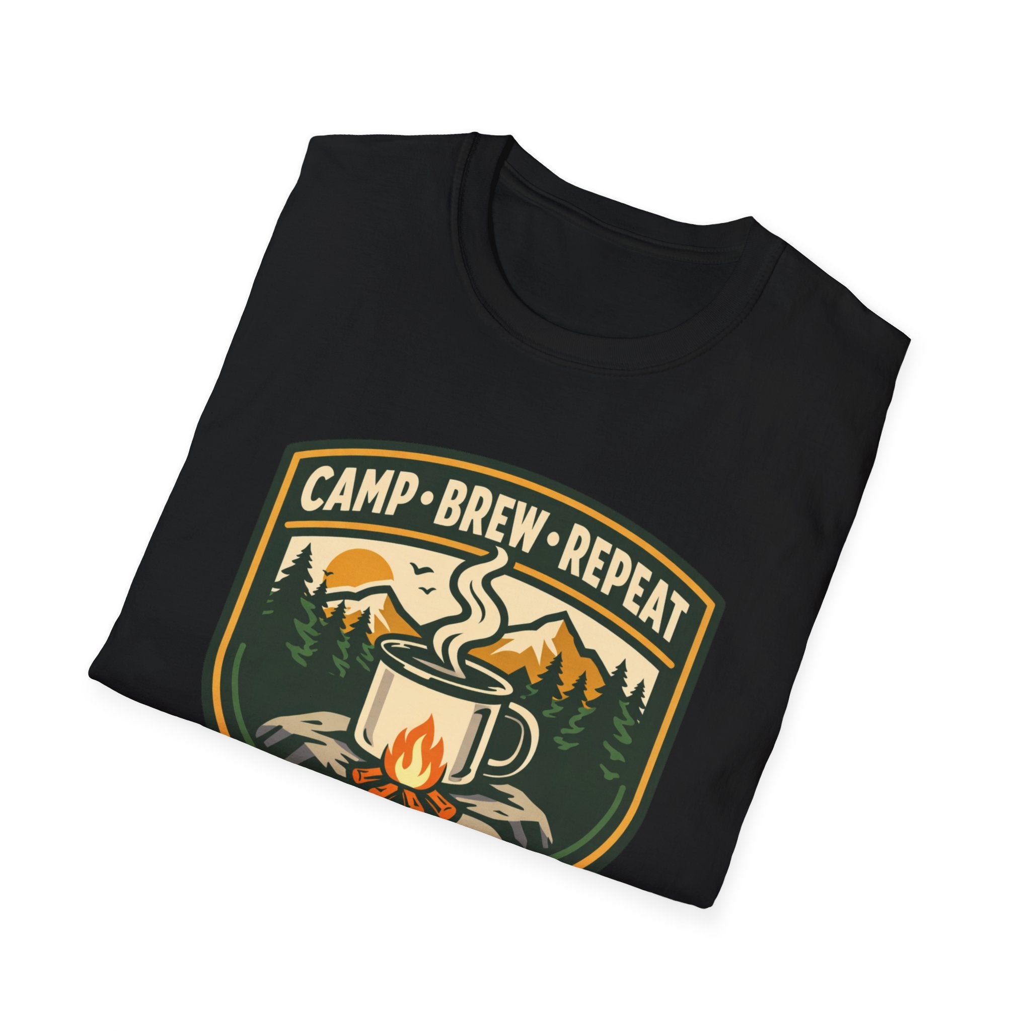 Camp . Brew . Repeat Badge T-Shirt