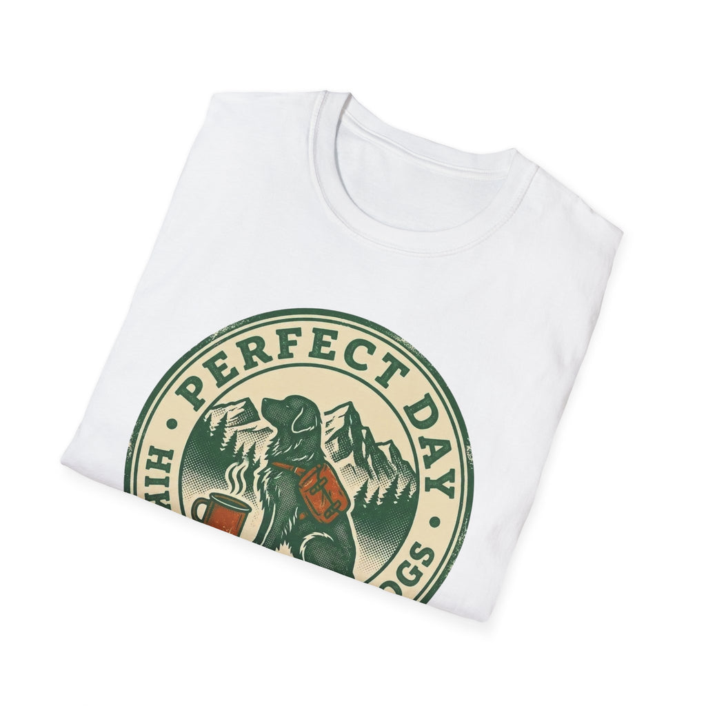 Perfect Day - Hiking Coffee Dogs T-Shirt