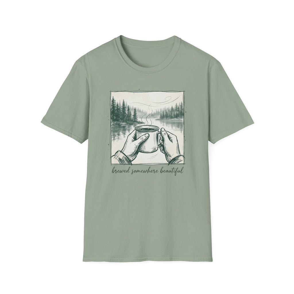 Brewed Somewhere Beautiful Sketch T-Shirt