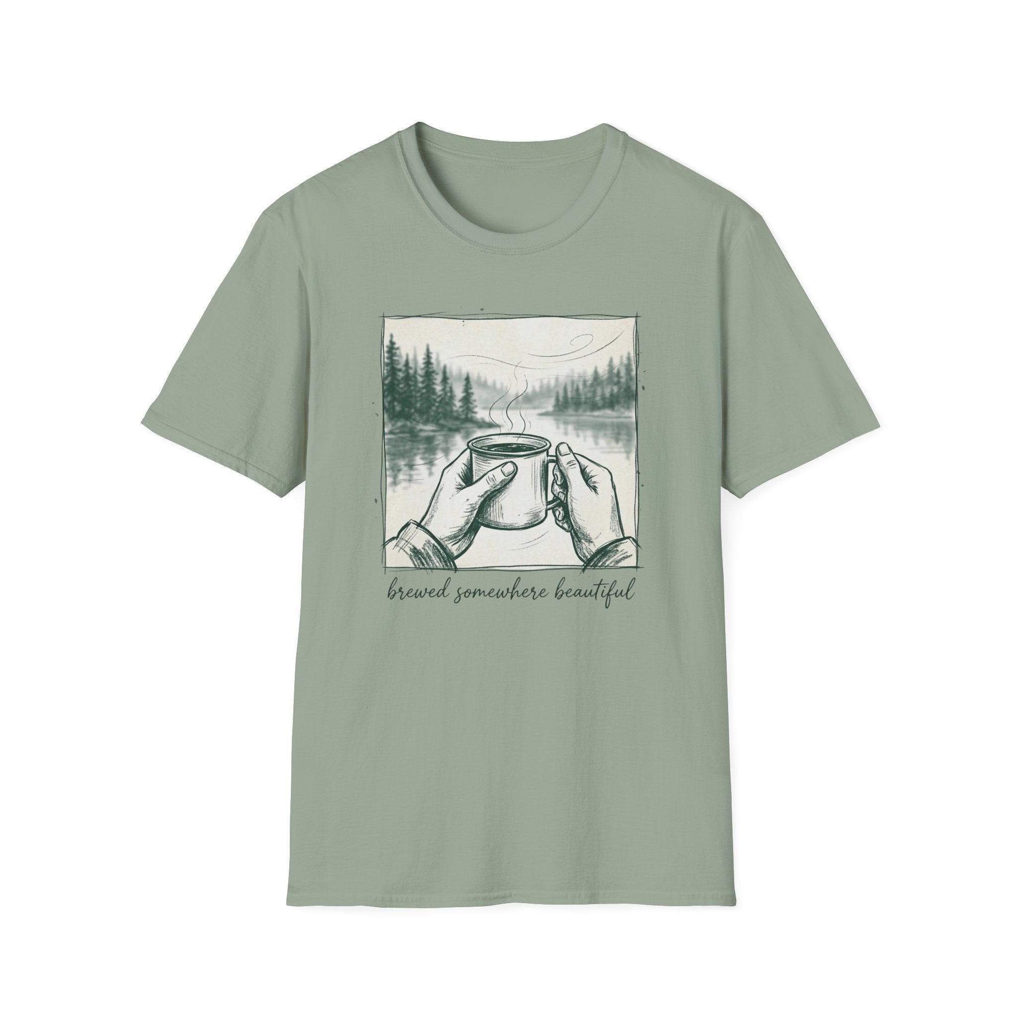 Brewed Somewhere Beautiful Sketch T-Shirt