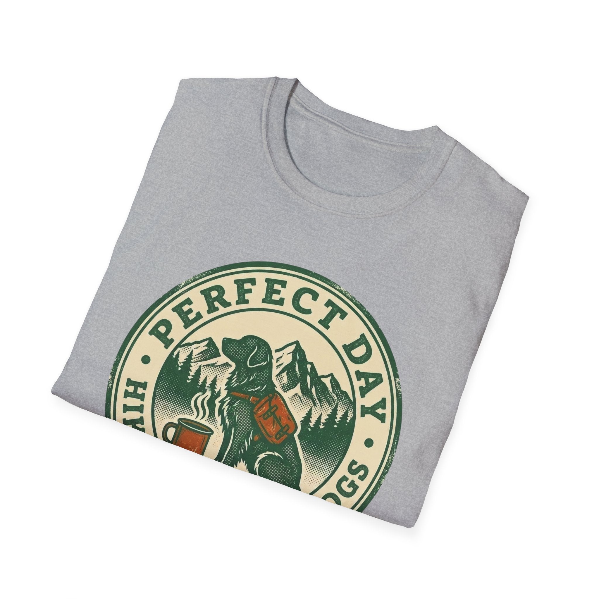 Perfect Day - Hiking Coffee Dogs T-Shirt
