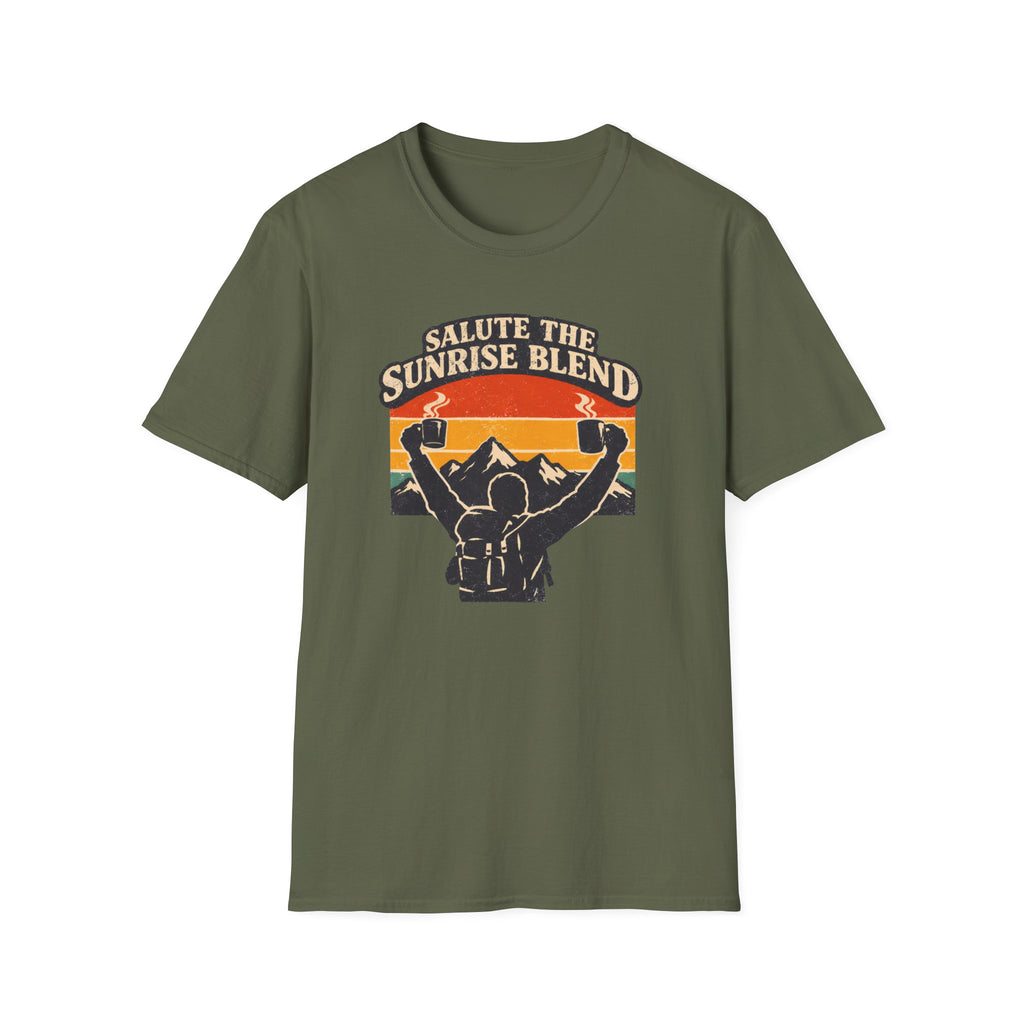 Salute The Sunrise Blend Design T-Shirt