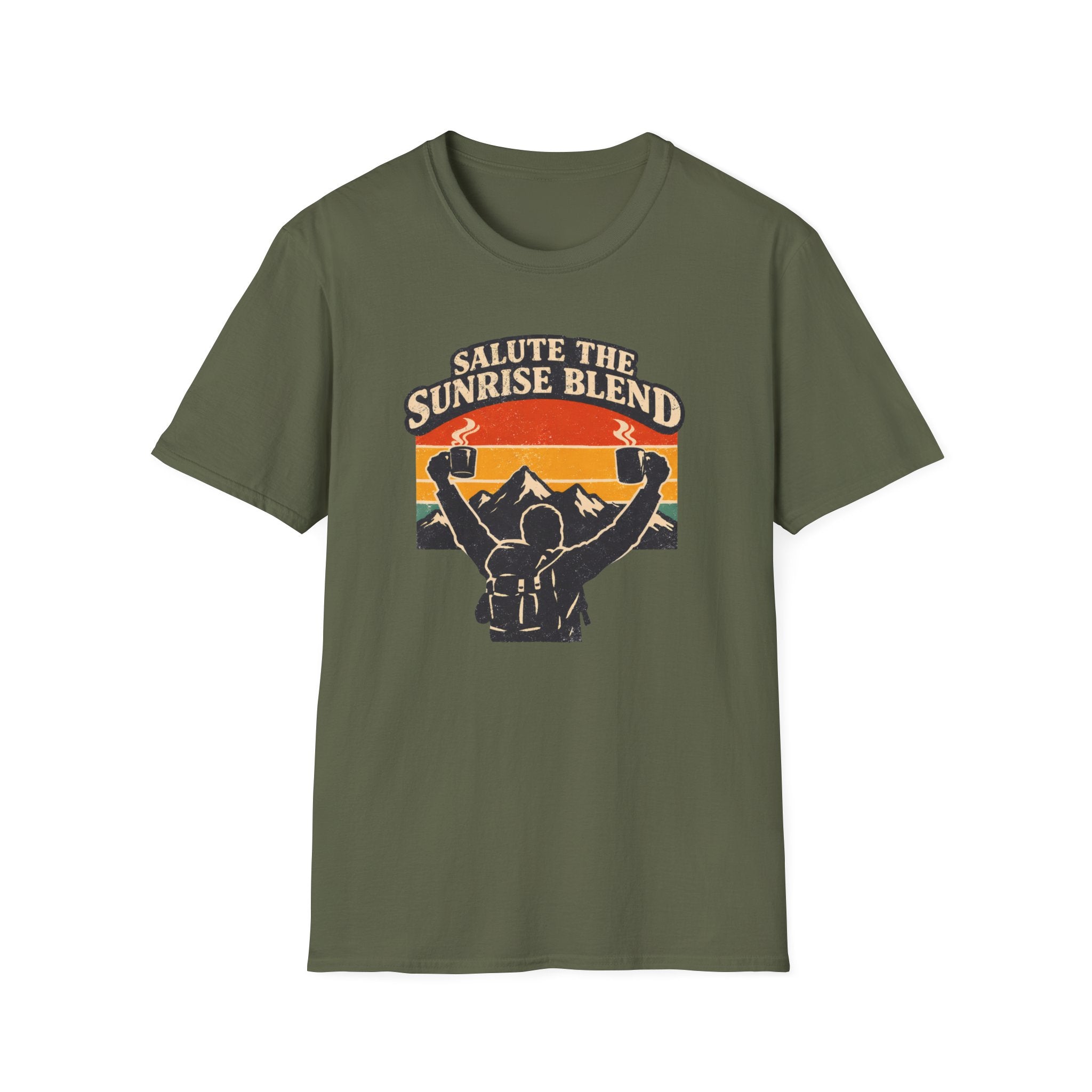 Salute The Sunrise Blend Design T-Shirt