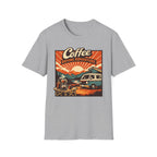 Coffee Before Adventure T-Shirt | Camper Van, Sunrise Camping Graphic