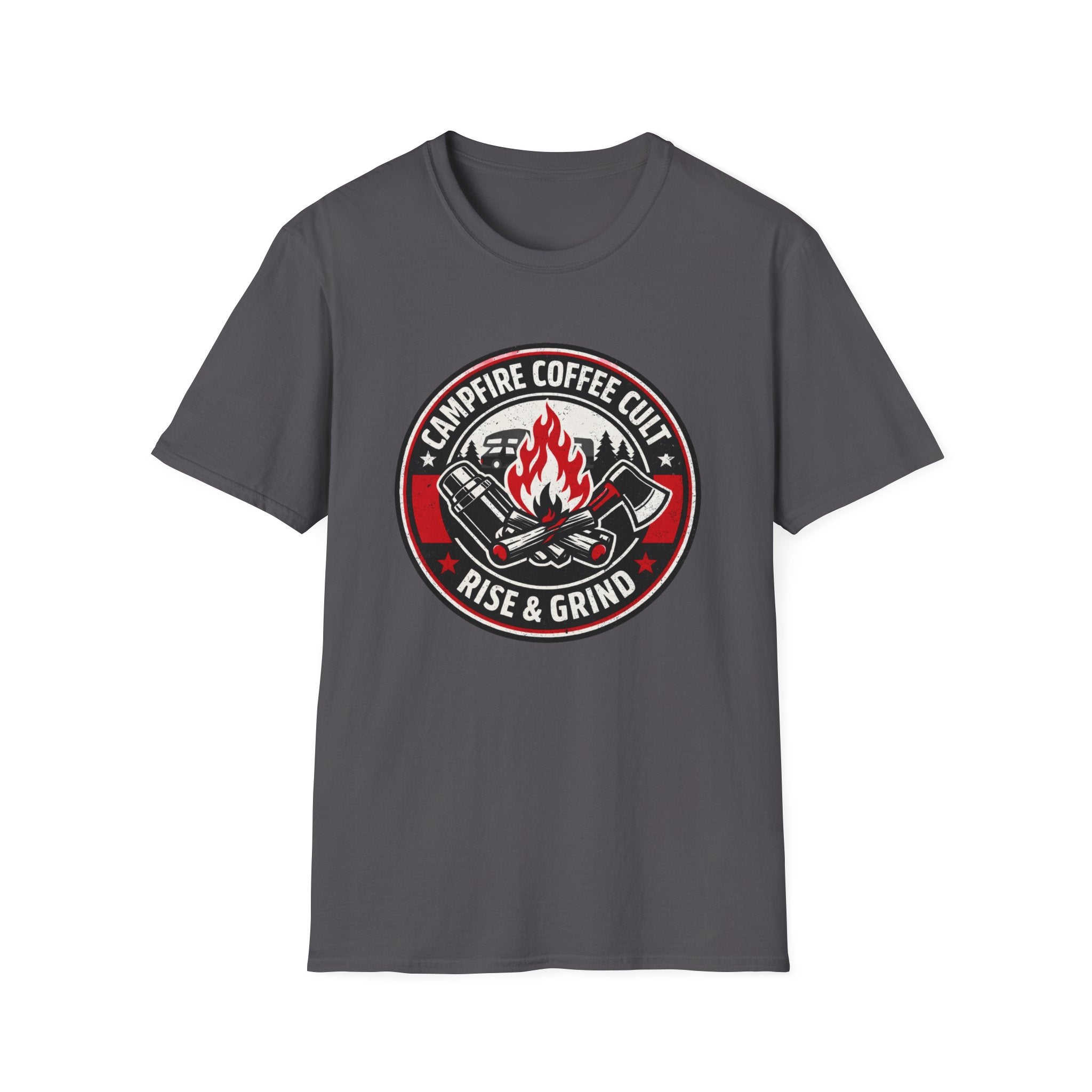 Campfire Coffee Cult Rise & Grind Emblem T-Shirt