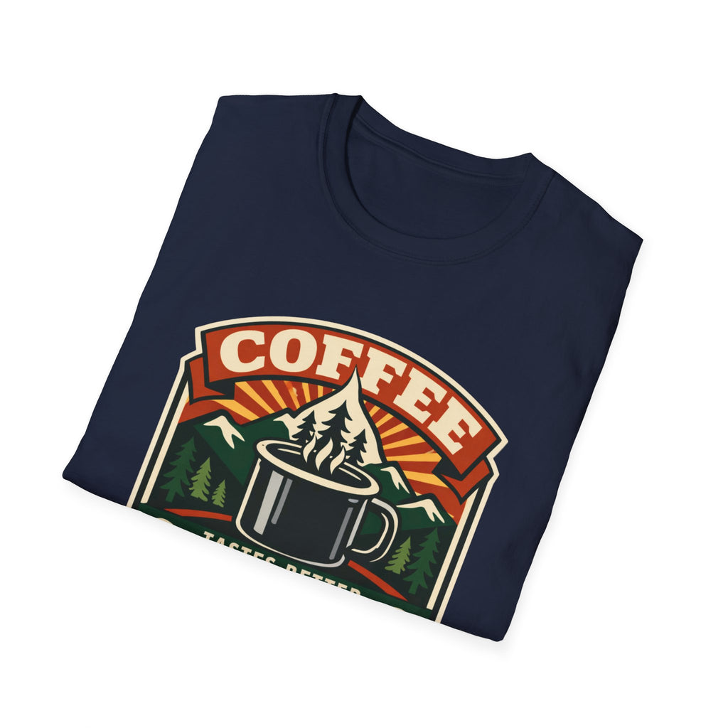 Coffee Tastes Better Outdoors T-Shirt