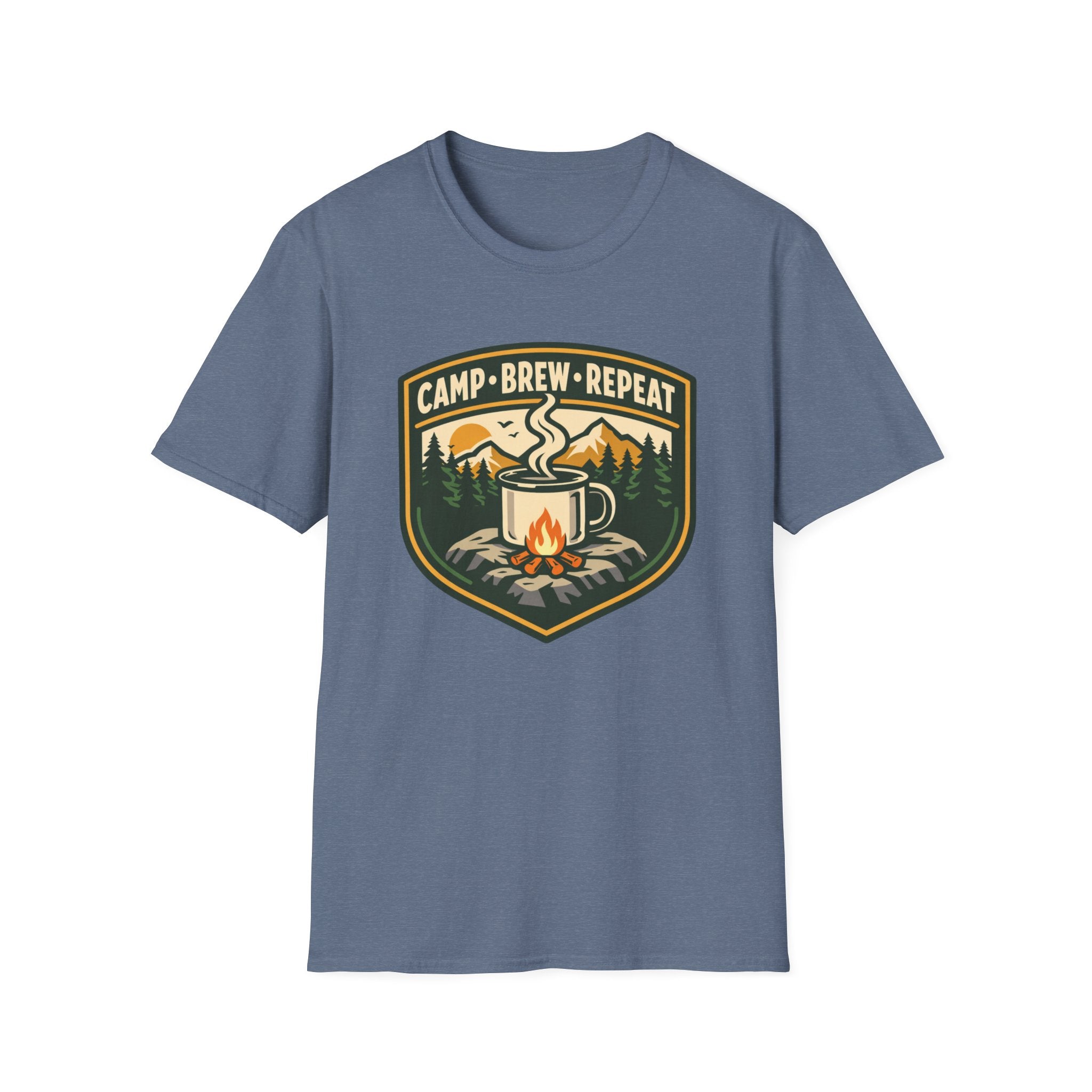Camp . Brew . Repeat Badge T-Shirt