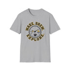 Wake Brew Explore Fuel Design T-Shirt