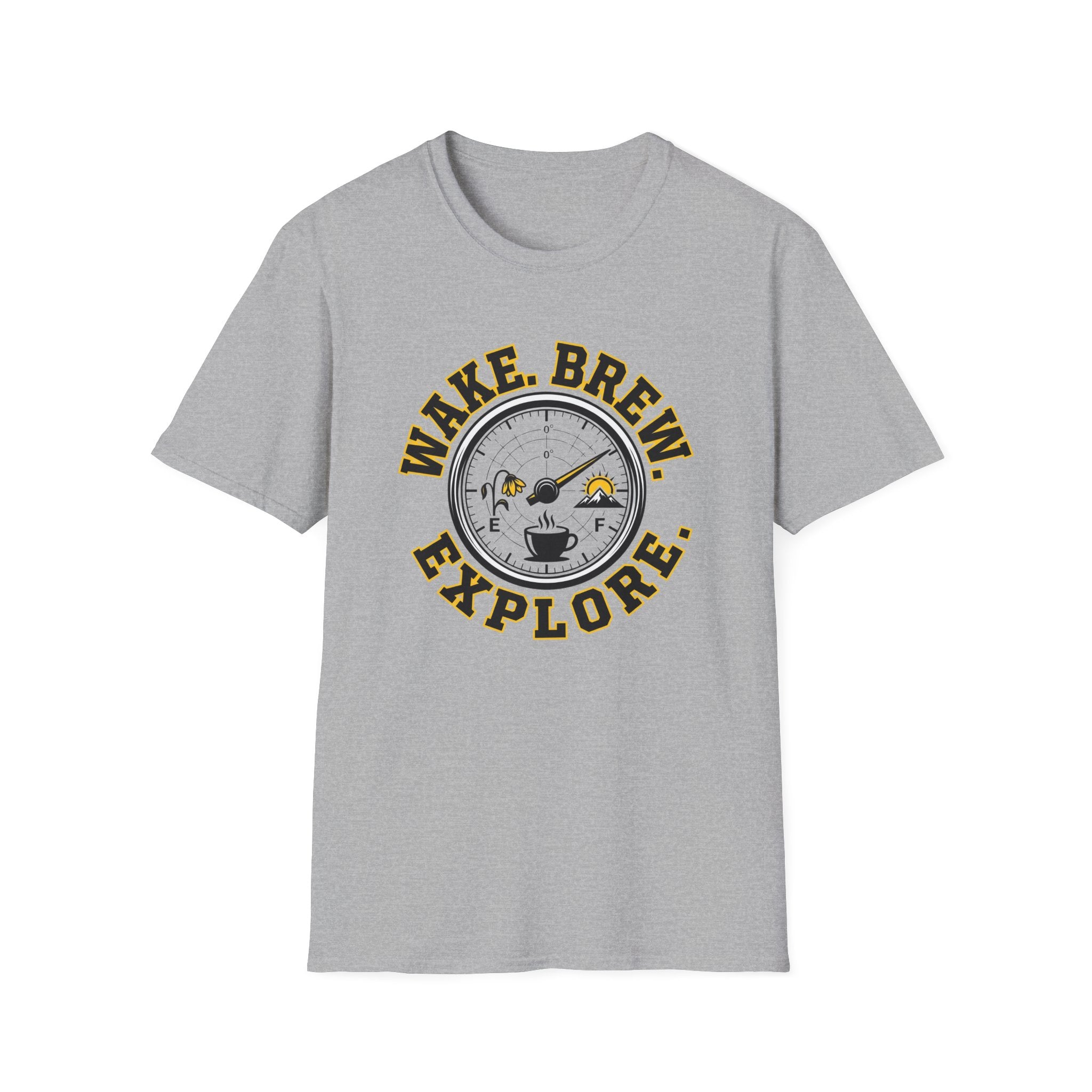 Wake Brew Explore Fuel Design T-Shirt