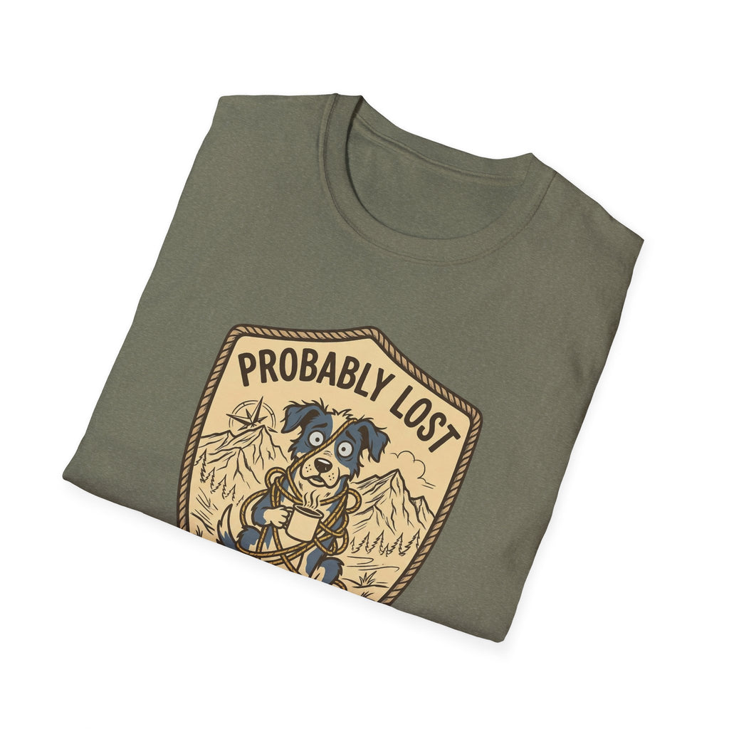 Probably Lost Coffee Dog T-Shirt