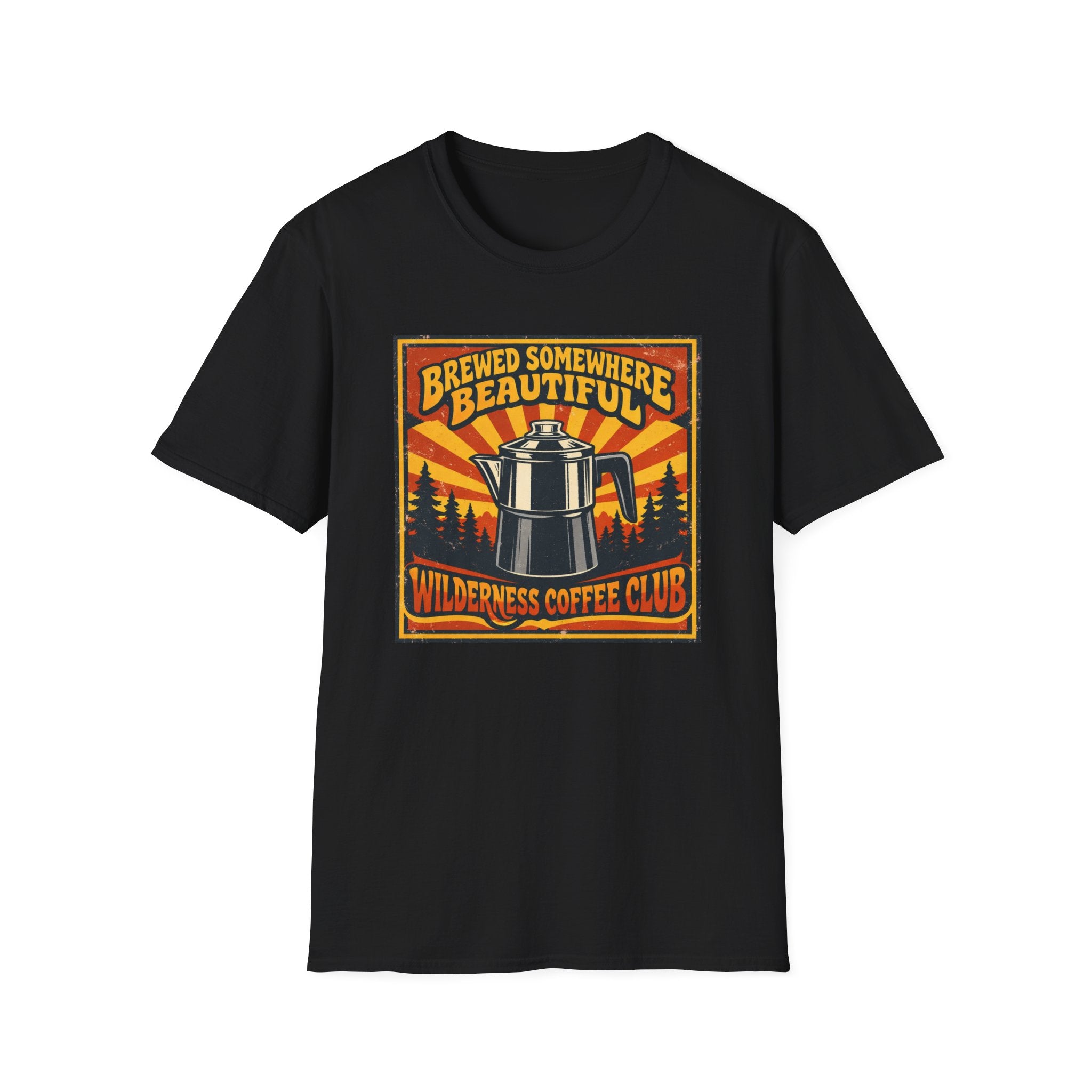Brewed Somewhere Beautiful Poster Style T-shirt