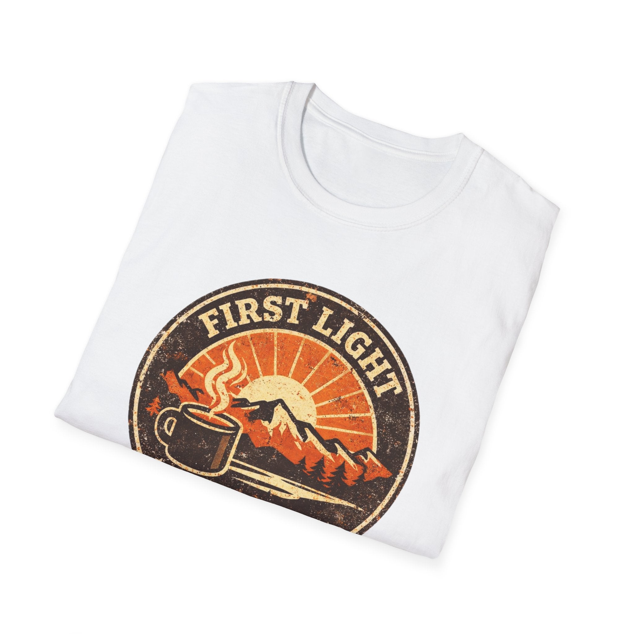First Light & Flat Whites Distressed T-Shirt
